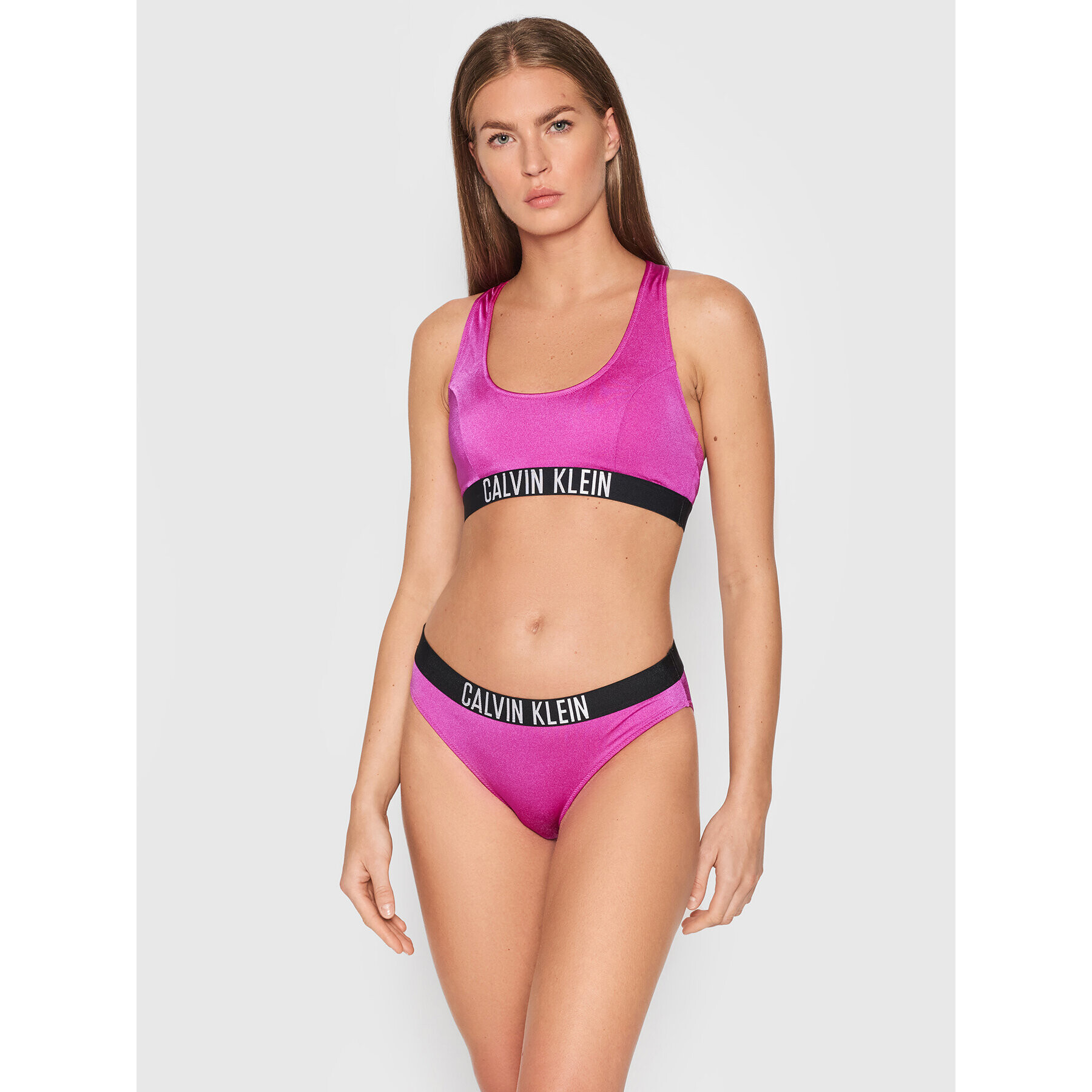 Calvin Klein Swimwear Spodní část bikin KW0KW01463 Růžová - Pepit.cz