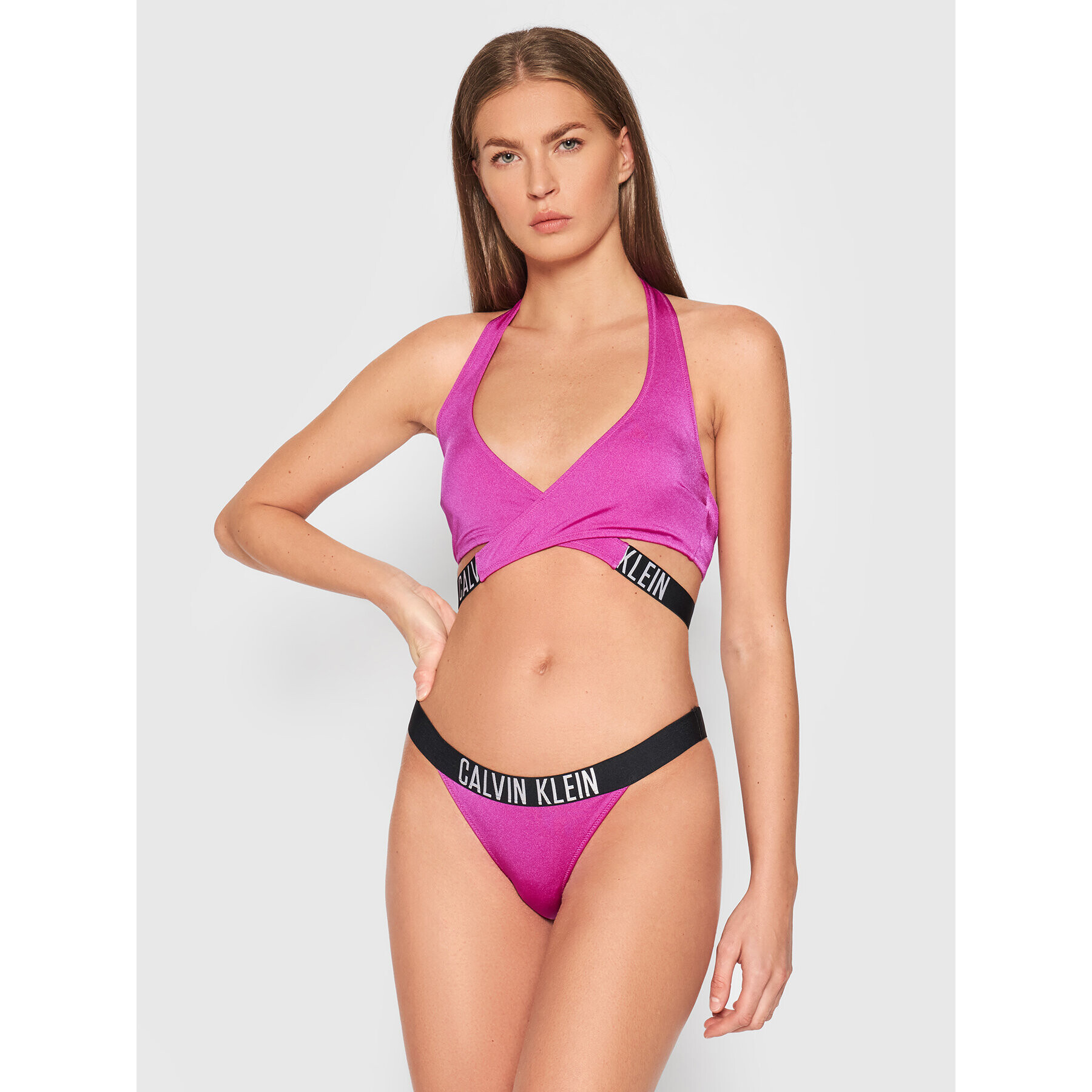 Calvin Klein Swimwear Spodní část bikin KW0KW01465 Růžová - Pepit.cz