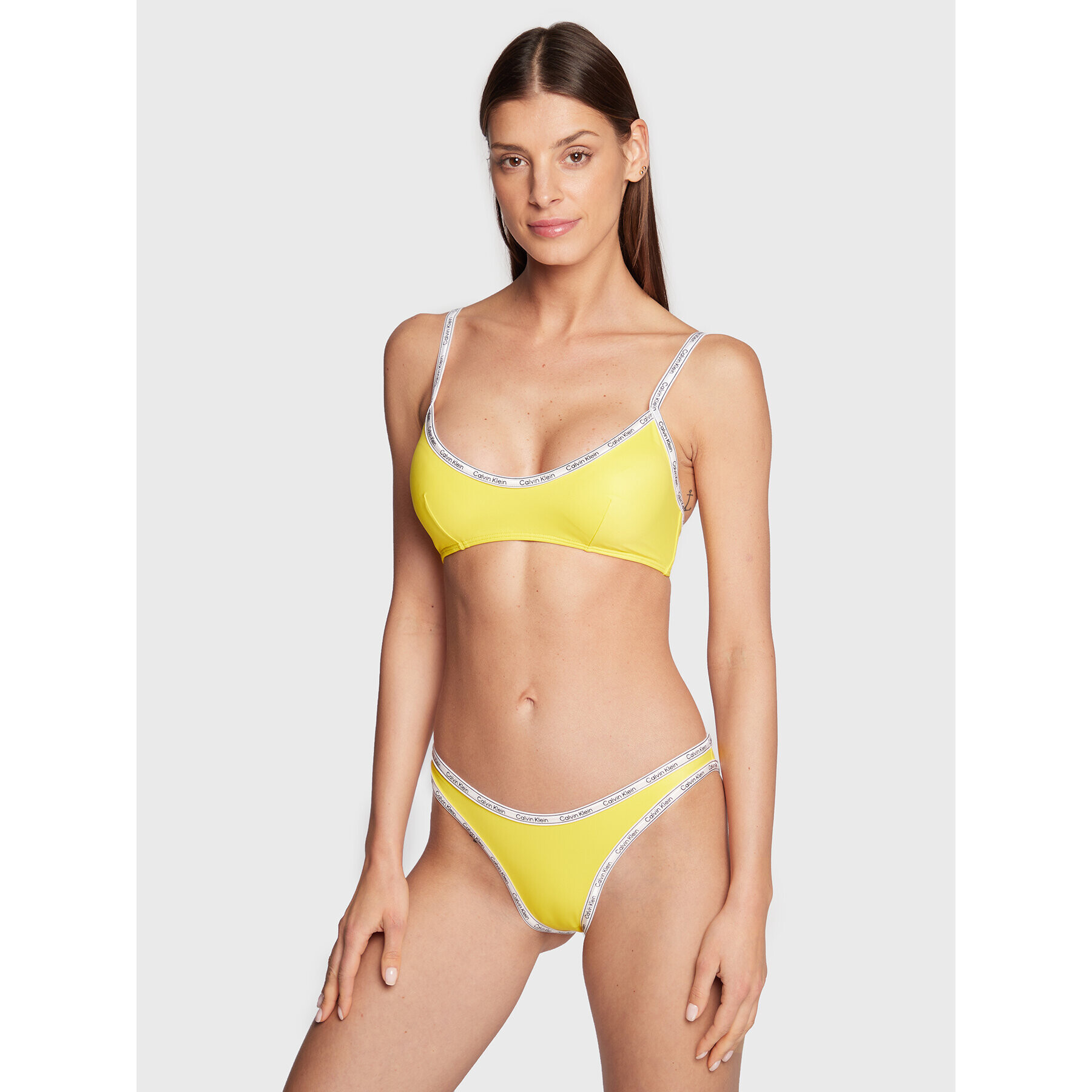 Calvin Klein Swimwear Spodní část bikin KW0KW01952 Žlutá - Pepit.cz