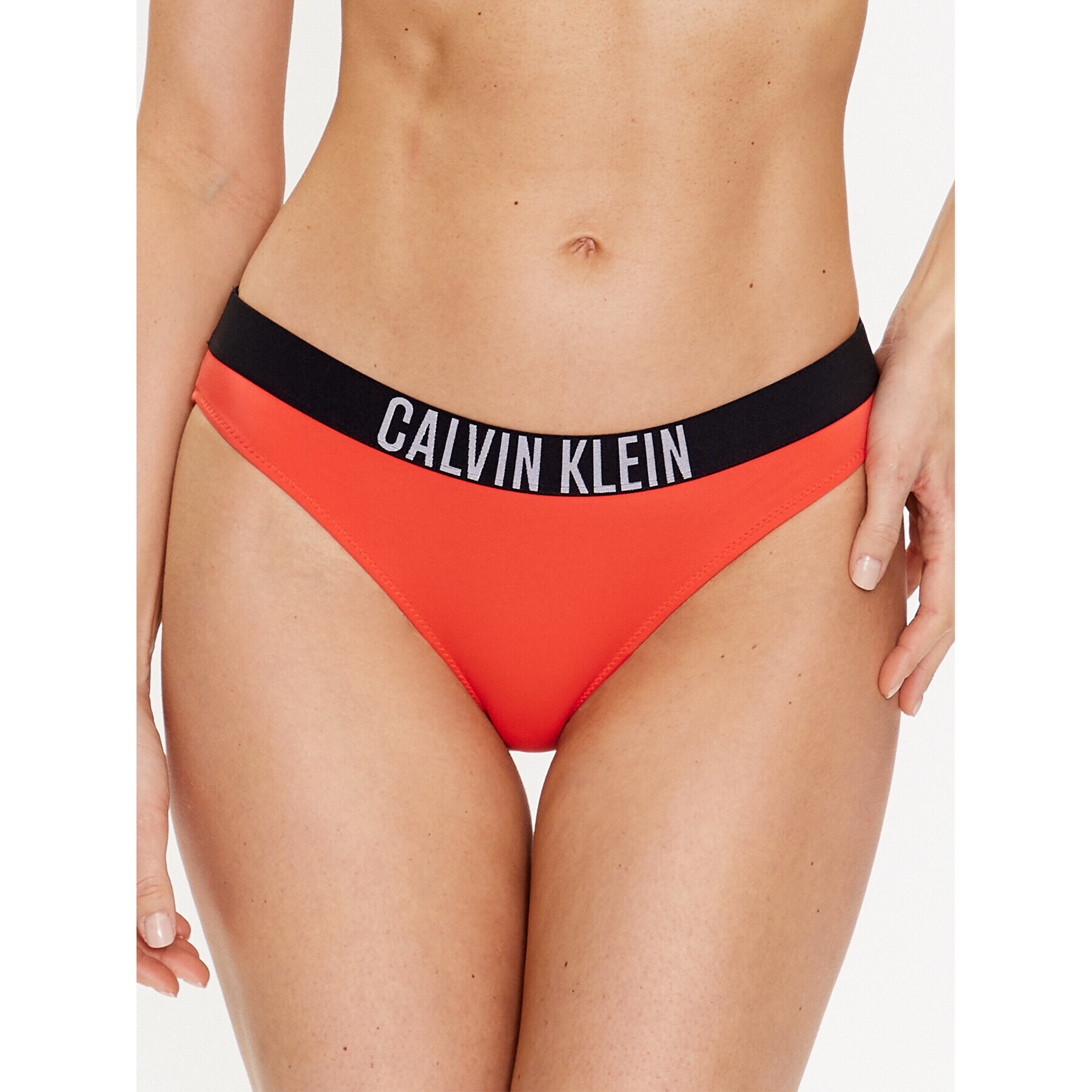 Calvin Klein Swimwear Spodní část bikin KW0KW01983 Oranžová - Pepit.cz