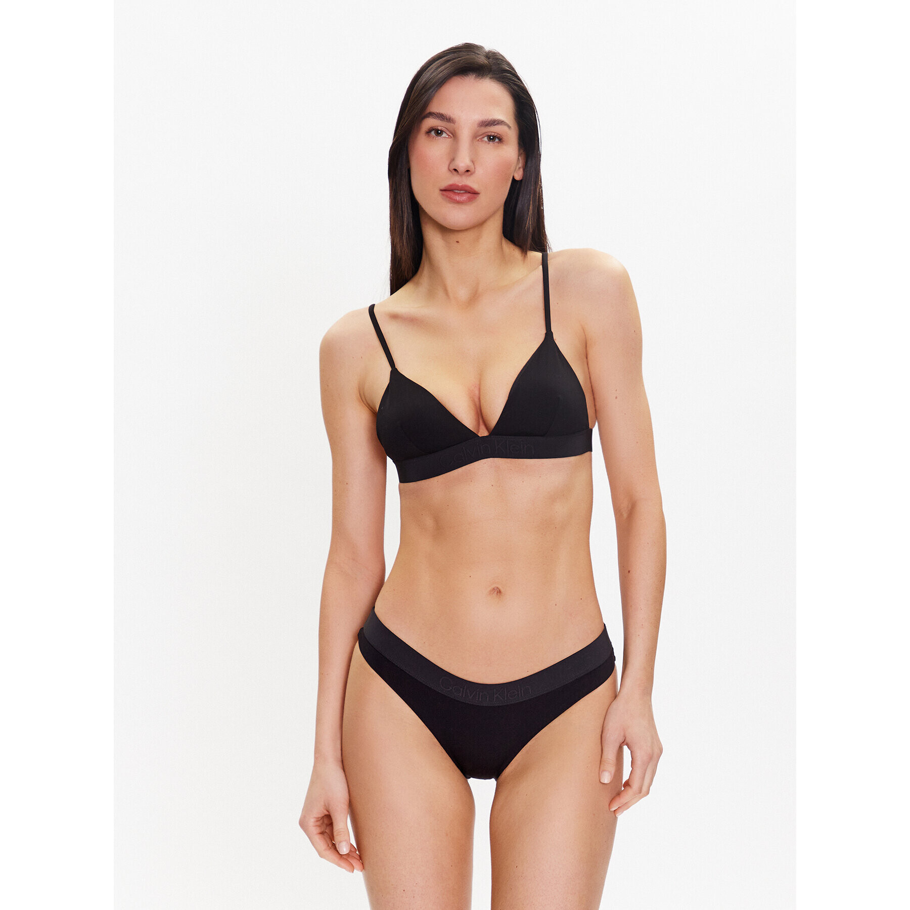 Calvin Klein Swimwear Spodní část bikin KW0KW02032 Černá - Pepit.cz