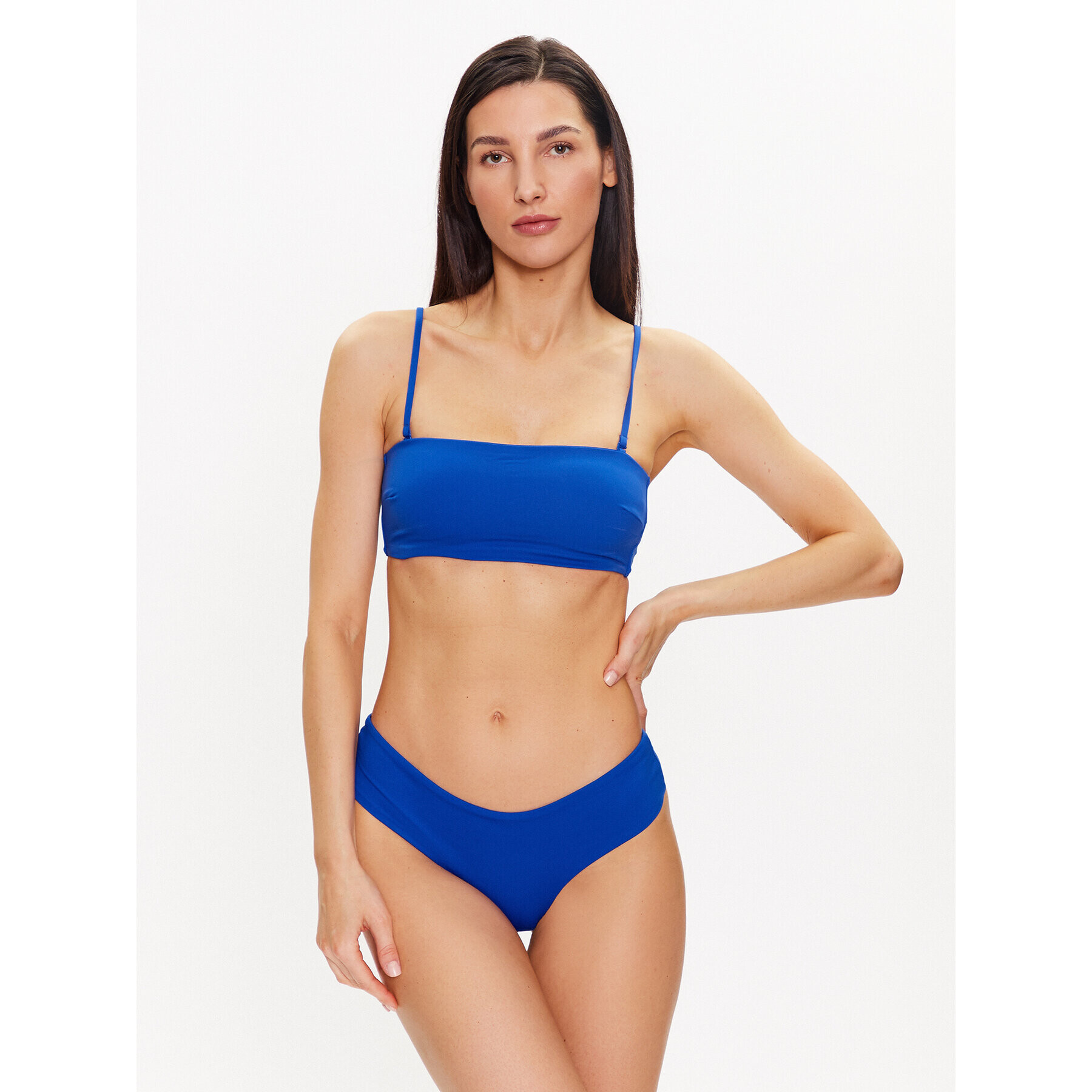 Calvin Klein Swimwear Spodní část bikin KW0KW02046 Modrá - Pepit.cz