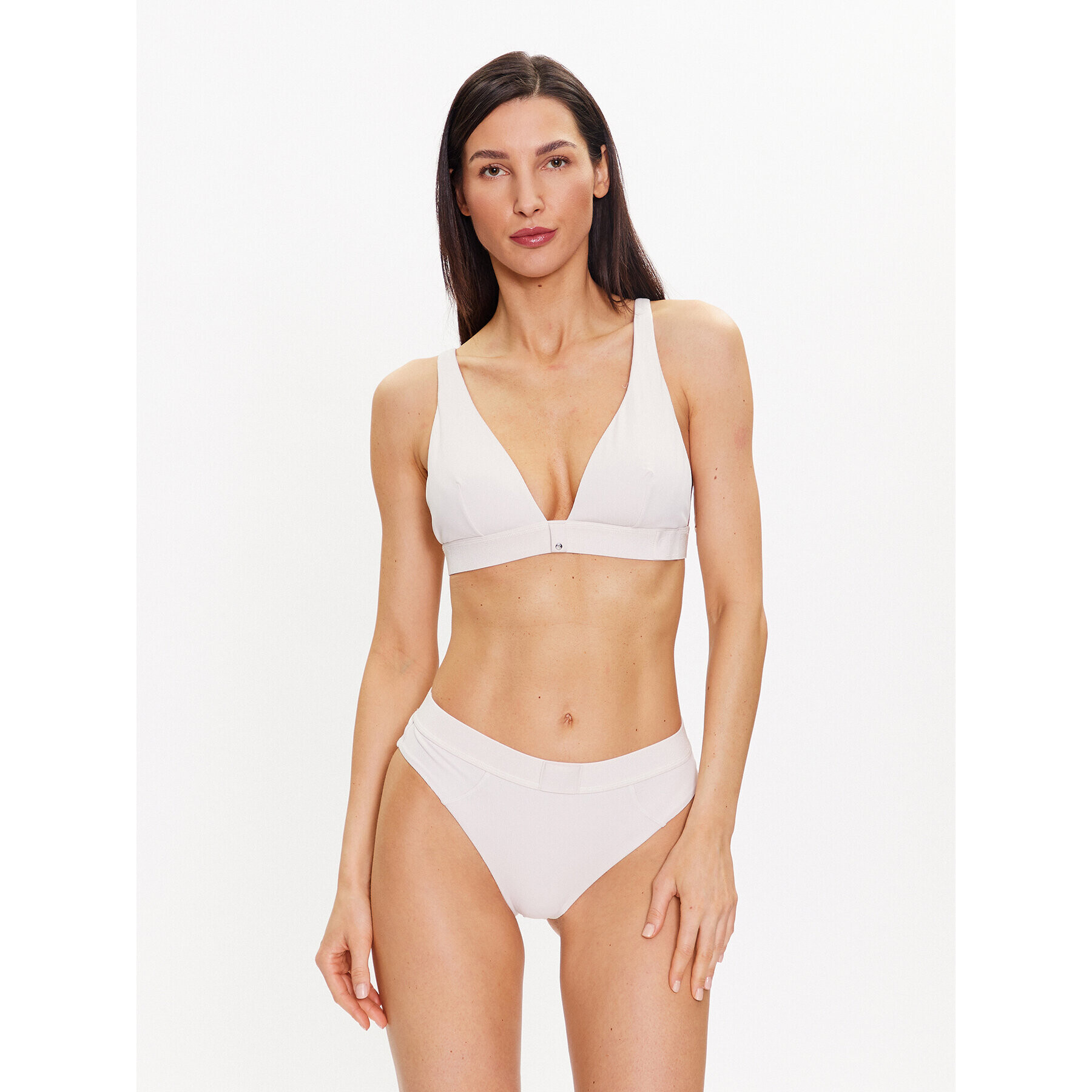 Calvin Klein Swimwear Spodní část bikin KW0KW02150 Écru - Pepit.cz