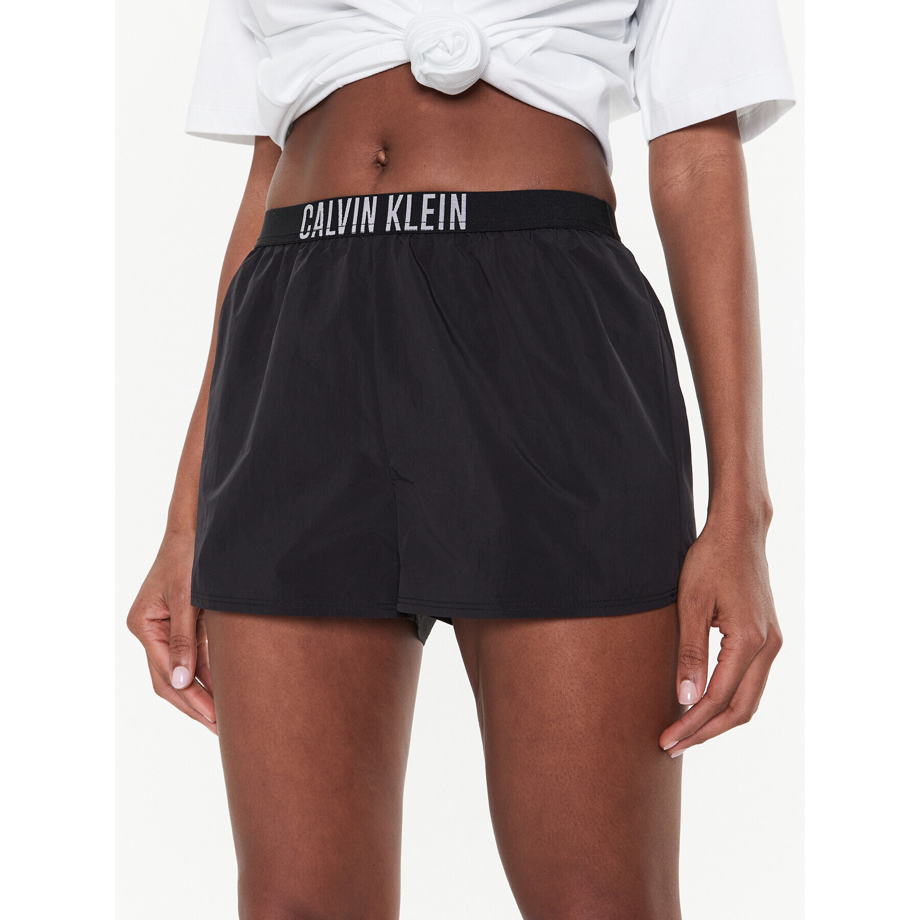 Calvin Klein Swimwear Sportovní kraťasy KW0KW02107 Černá Regular Fit - Pepit.cz