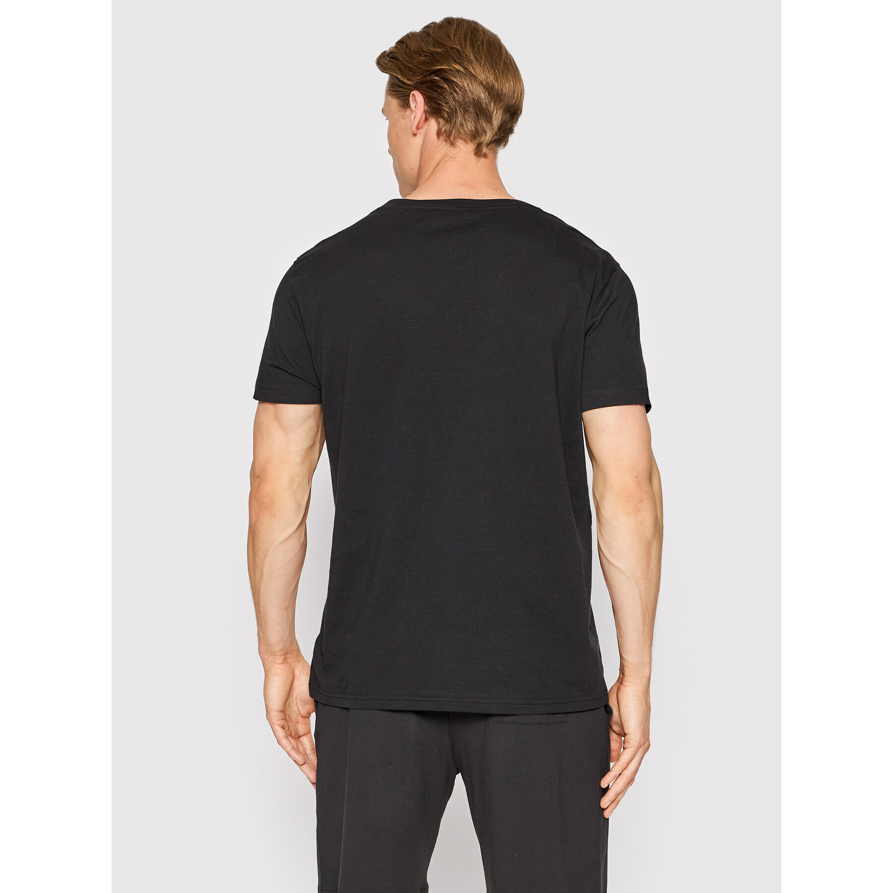 Calvin Klein Swimwear T-Shirt Crew KM0KM00750 Černá Relaxed Fit - Pepit.cz