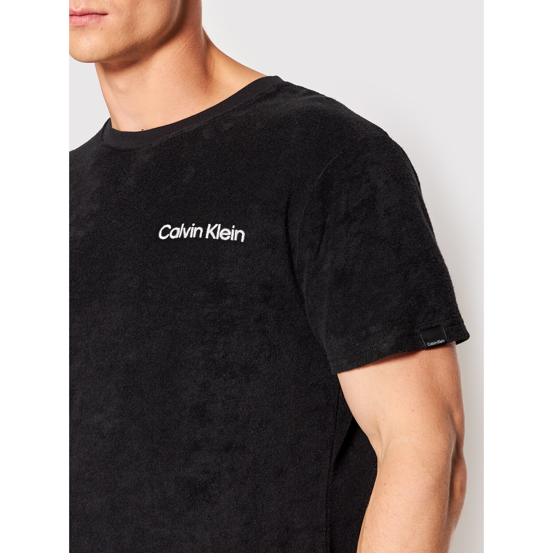 Calvin Klein Swimwear T-Shirt KM0KM00766 Černá Regular Fit - Pepit.cz