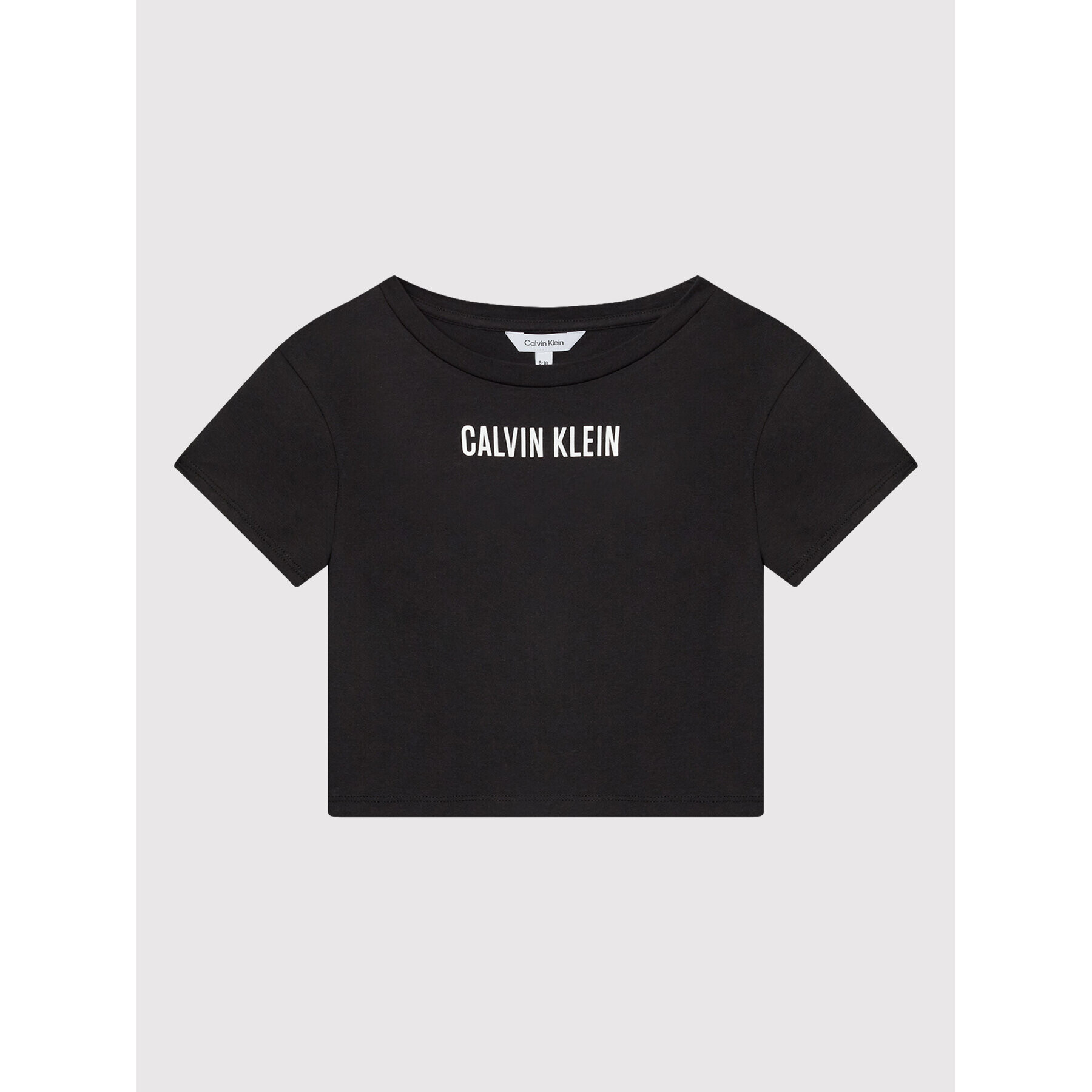 Calvin Klein Swimwear T-Shirt KY0KY00004 Černá Cropped Fit - Pepit.cz