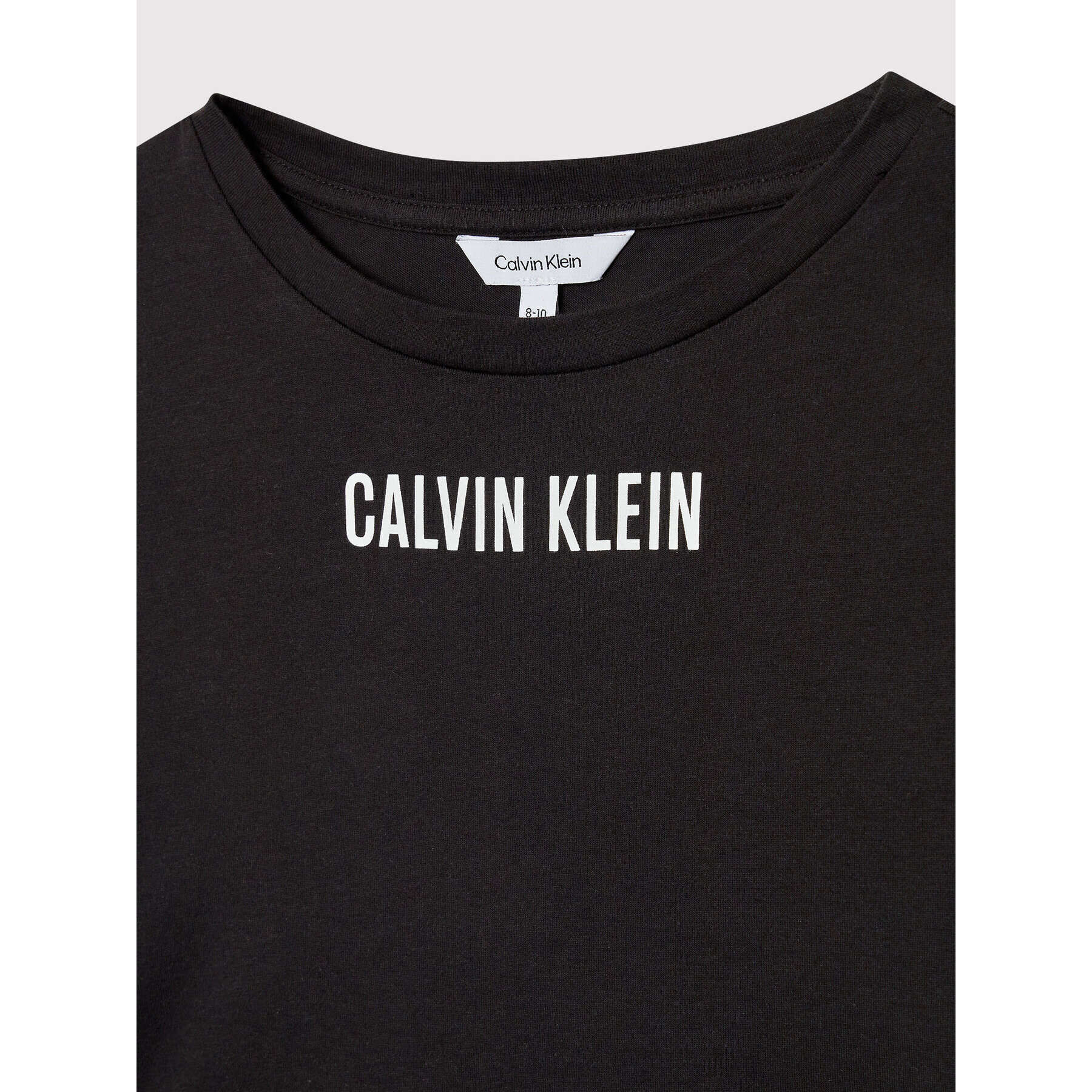 Calvin Klein Swimwear T-Shirt KY0KY00004 Černá Cropped Fit - Pepit.cz