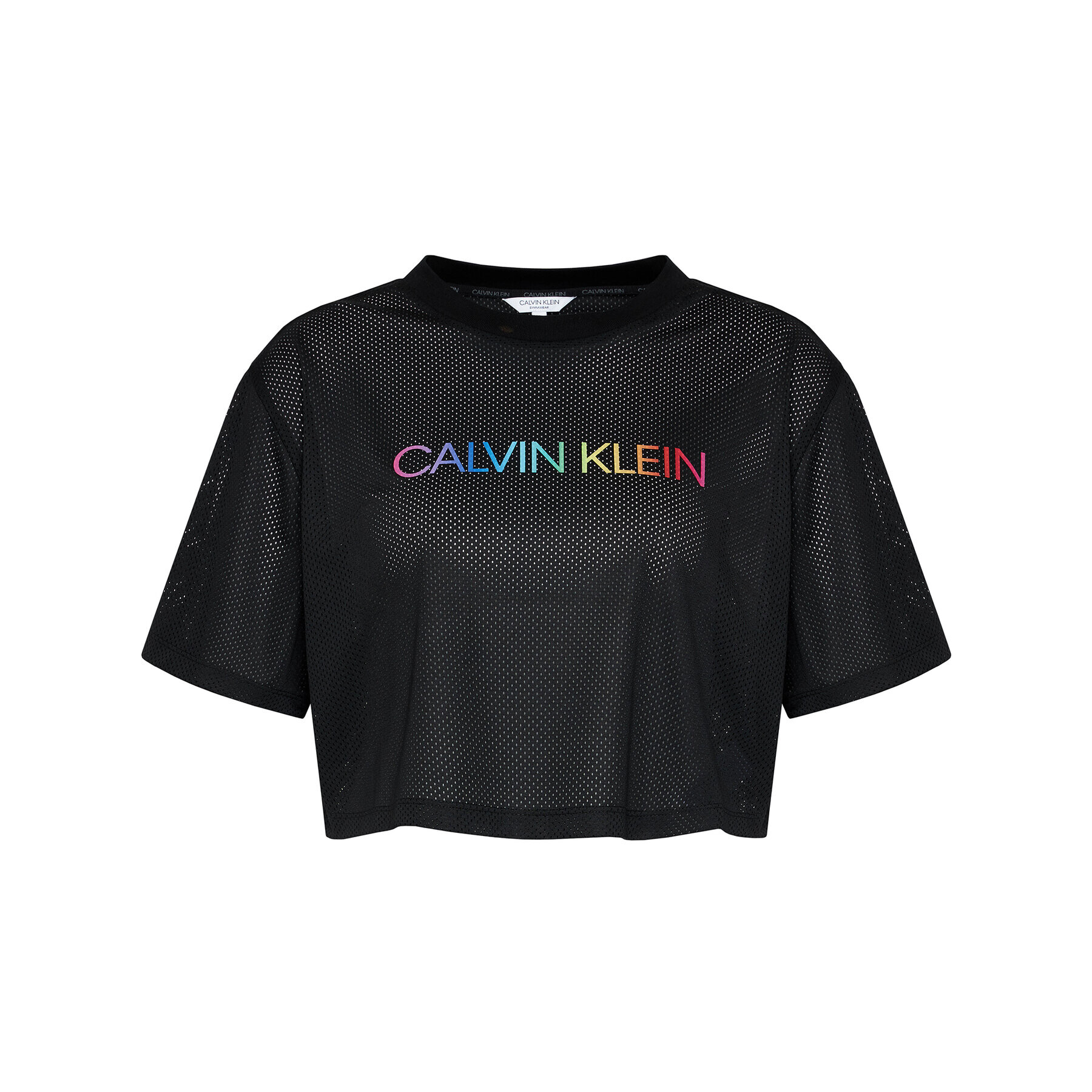 Calvin Klein Swimwear T-Shirt Pride KU0KU00083 Černá Regular Fit - Pepit.cz