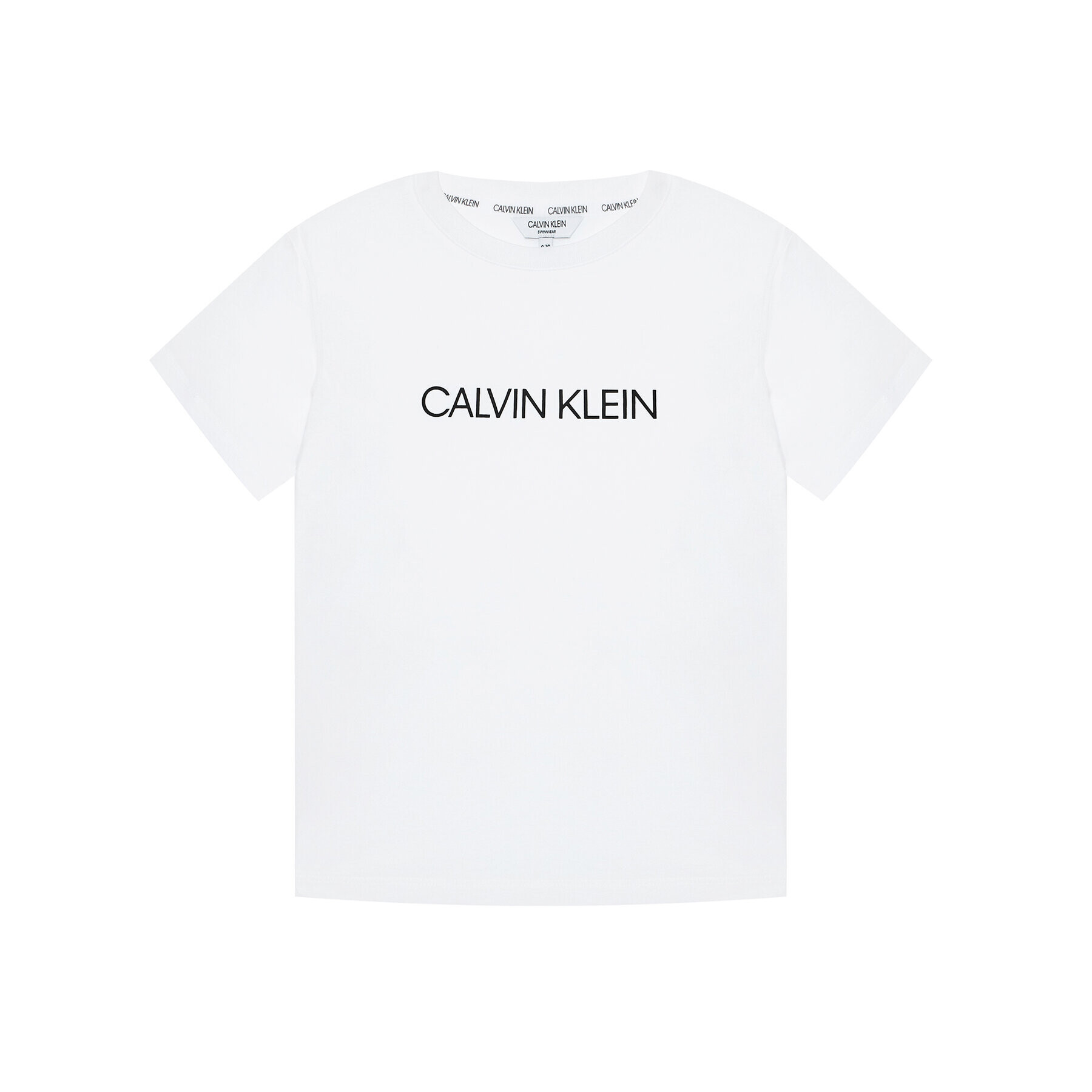 Calvin Klein Swimwear T-Shirt Tee B70B700313 Bílá Regular Fit - Pepit.cz