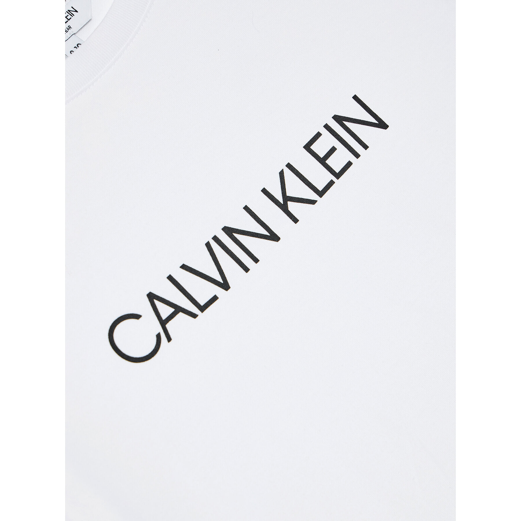 Calvin Klein Swimwear T-Shirt Tee B70B700313 Bílá Regular Fit - Pepit.cz