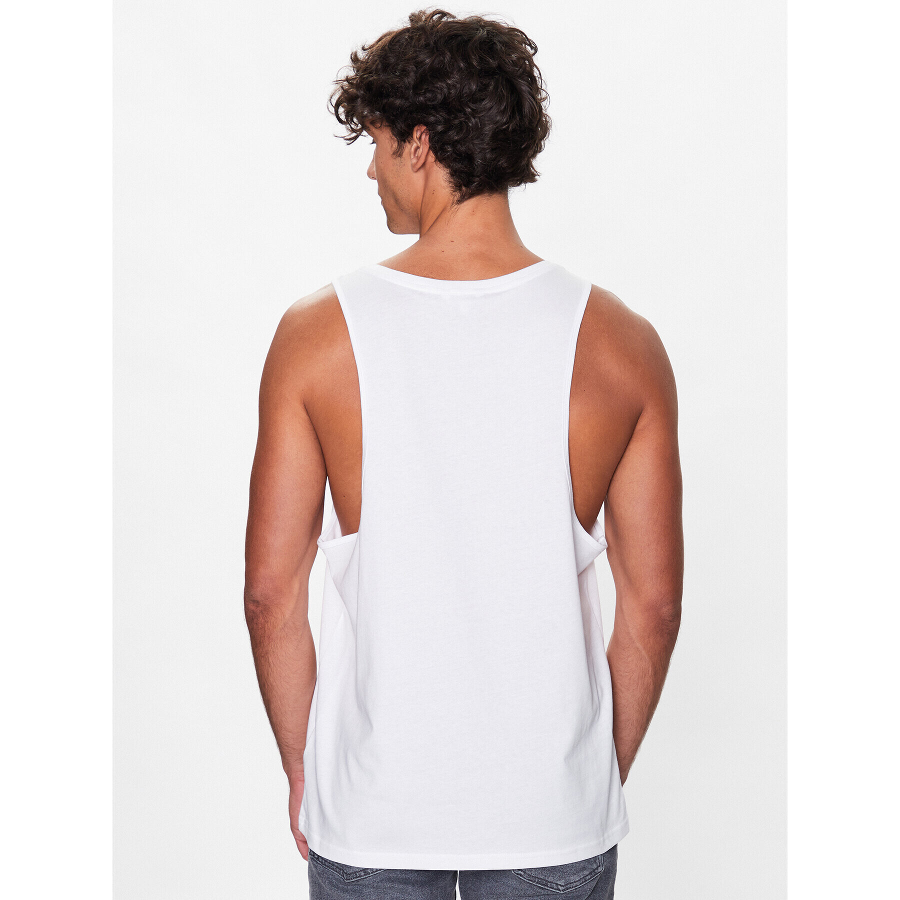 Calvin Klein Swimwear Tank top KM0KM00837 Bílá Regular Fit - Pepit.cz