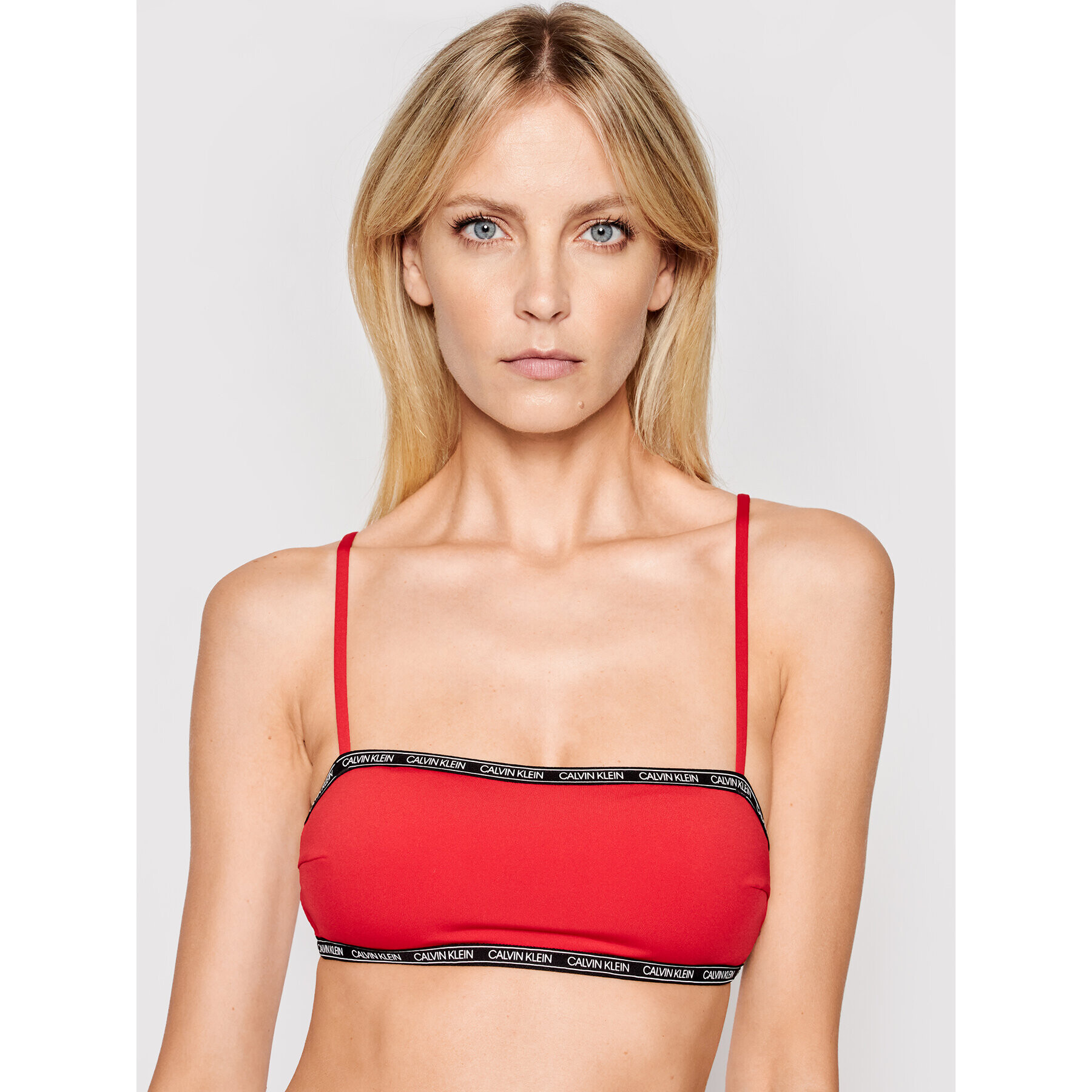 Calvin Klein Swimwear Vrchní část bikin Bandeau KW0KW01274 Červená - Pepit.cz