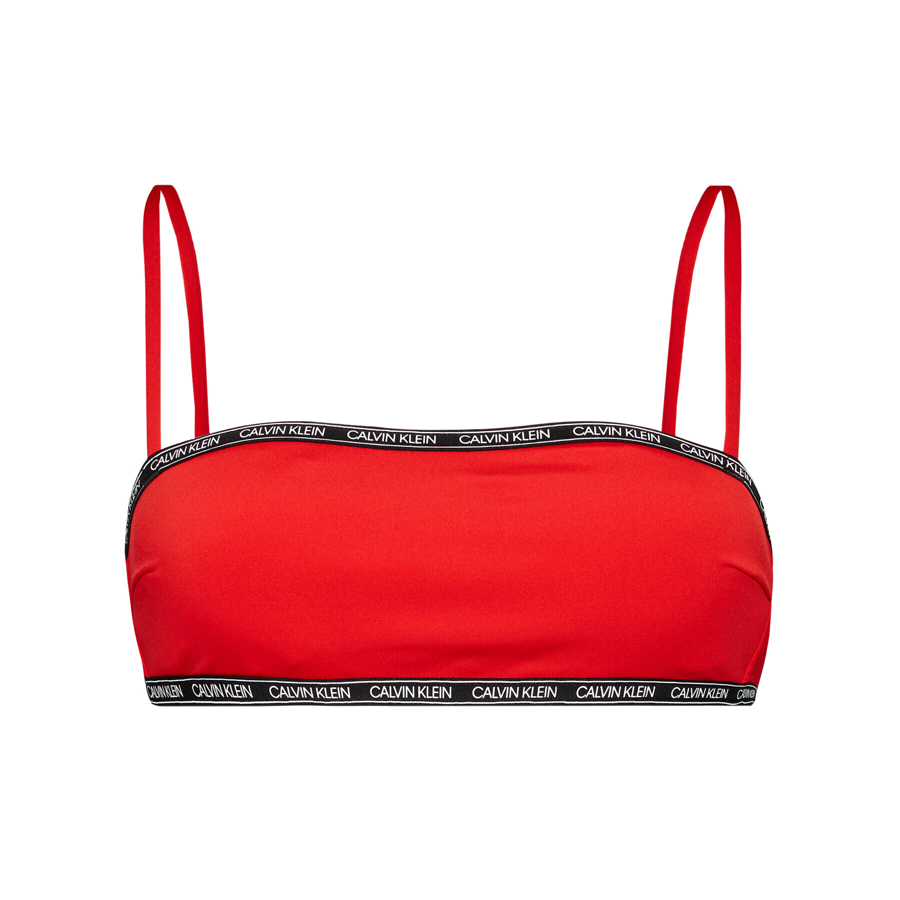 Calvin Klein Swimwear Vrchní část bikin Bandeau KW0KW01274 Červená - Pepit.cz