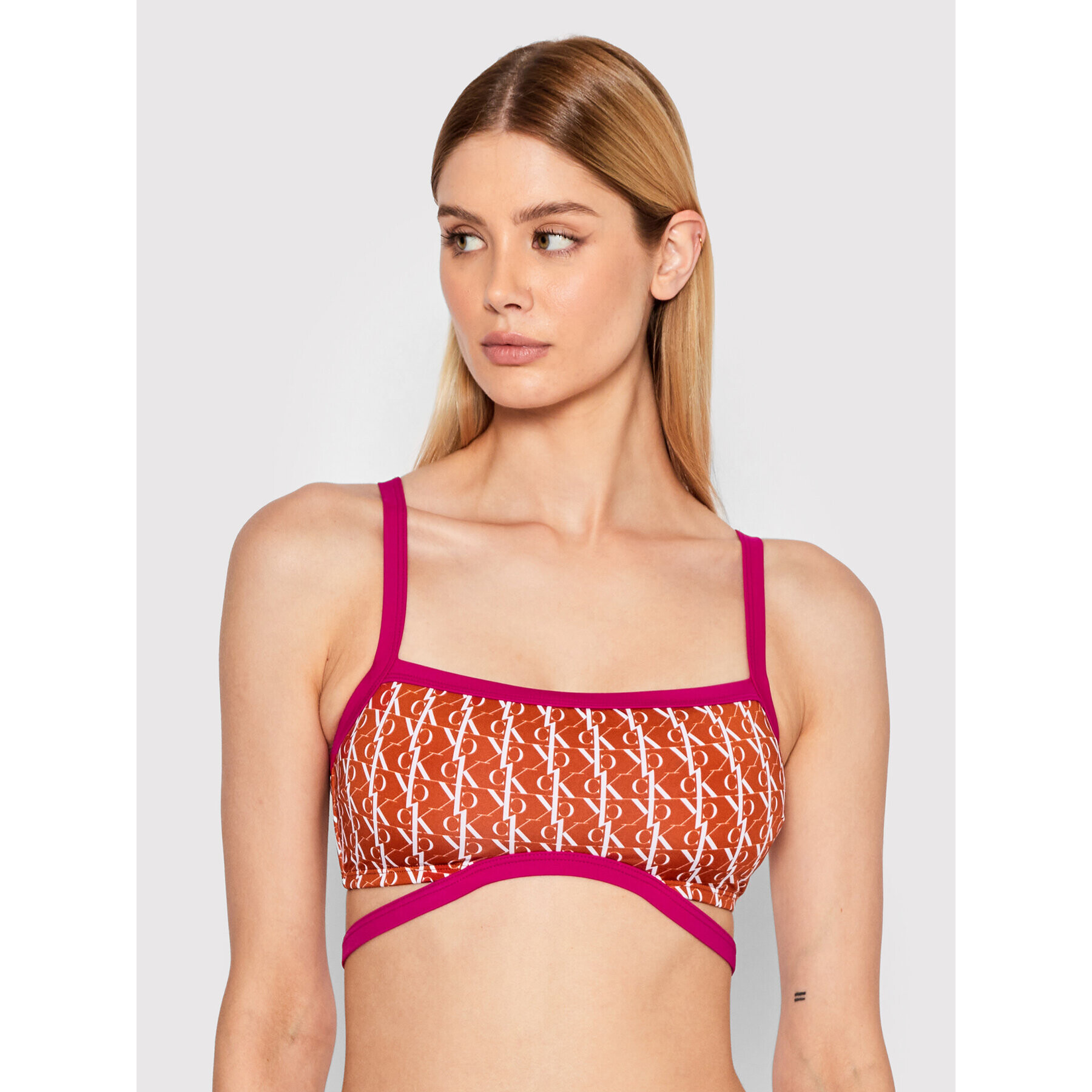 Calvin Klein Swimwear Vrchní část bikin Bandeau KW0KW01746 Barevná - Pepit.cz