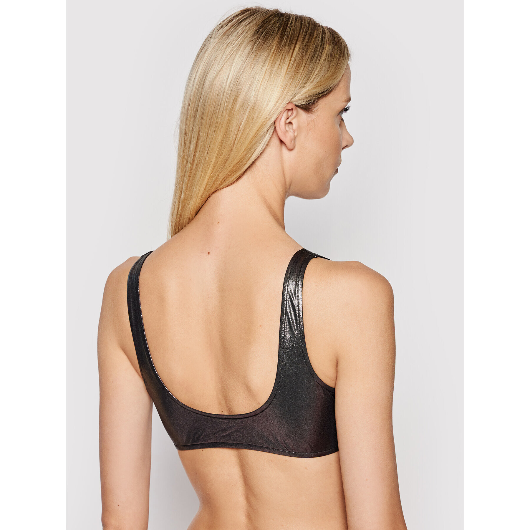 Calvin Klein Swimwear Vrchní část bikin Bralette Metallic KW0KW01247 Stříbrná - Pepit.cz