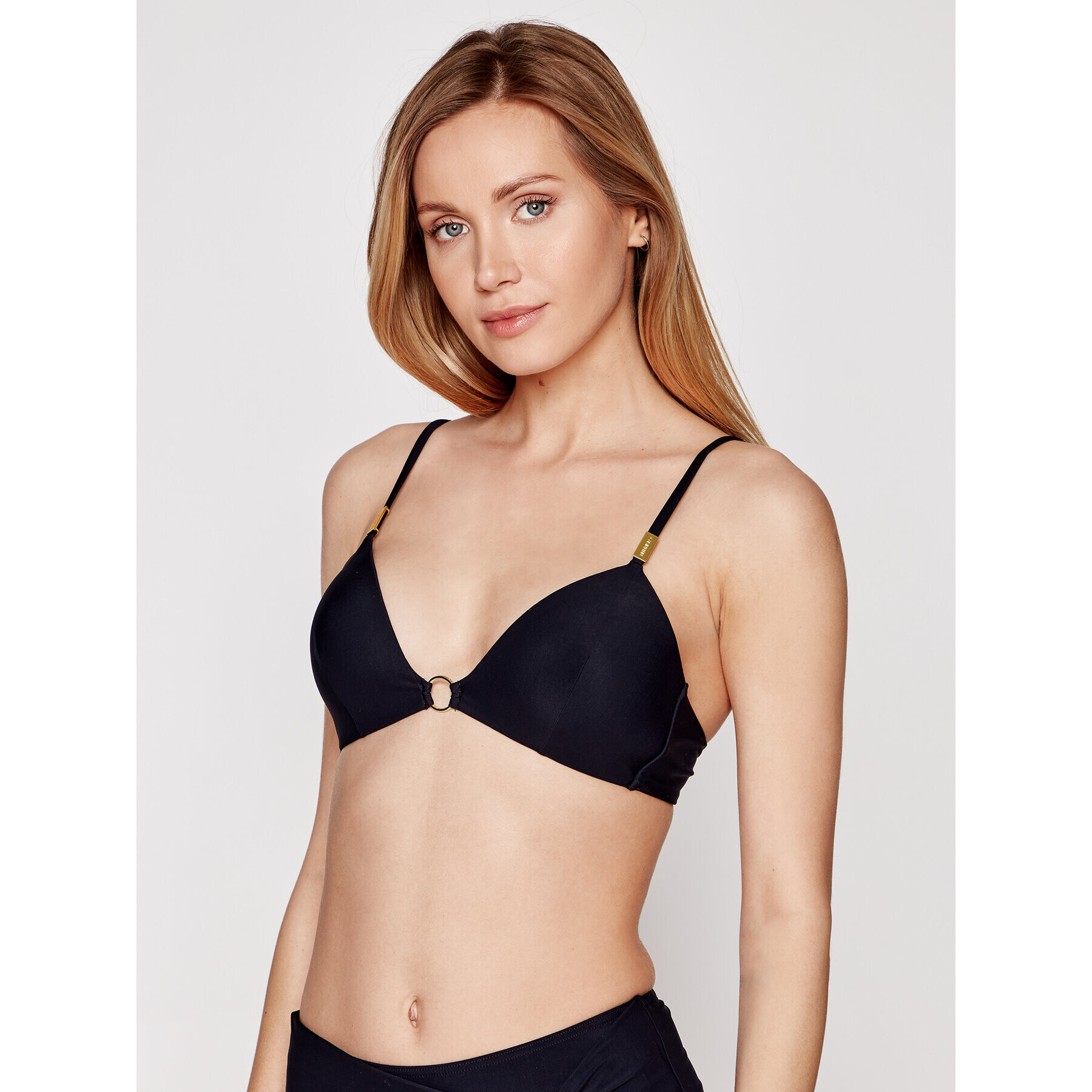 Calvin Klein Swimwear Vrchní část bikin Fixed Triangle KW0KW01277 Černá - Pepit.cz