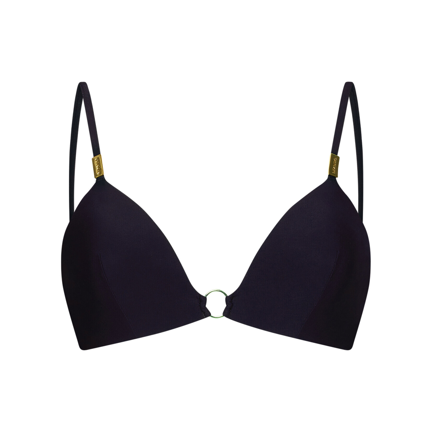 Calvin Klein Swimwear Vrchní část bikin Fixed Triangle KW0KW01277 Černá - Pepit.cz