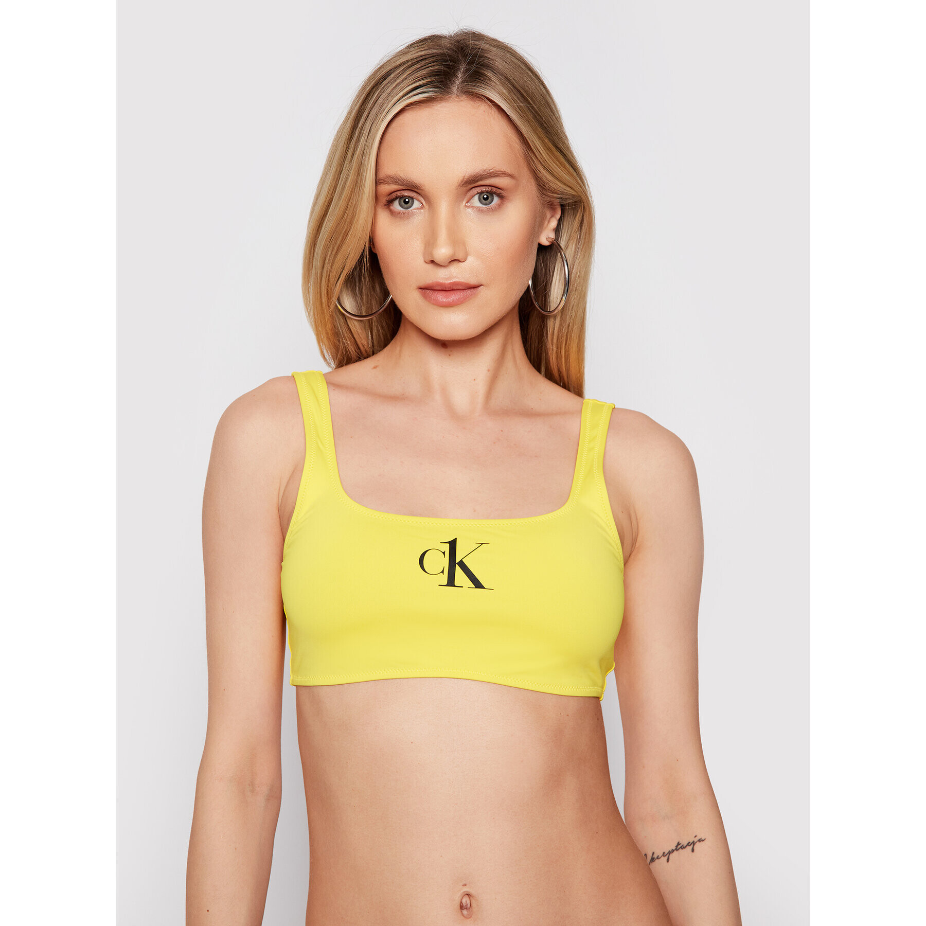 Calvin Klein Swimwear Vrchní část bikin KW0KW01404 Žlutá - Pepit.cz