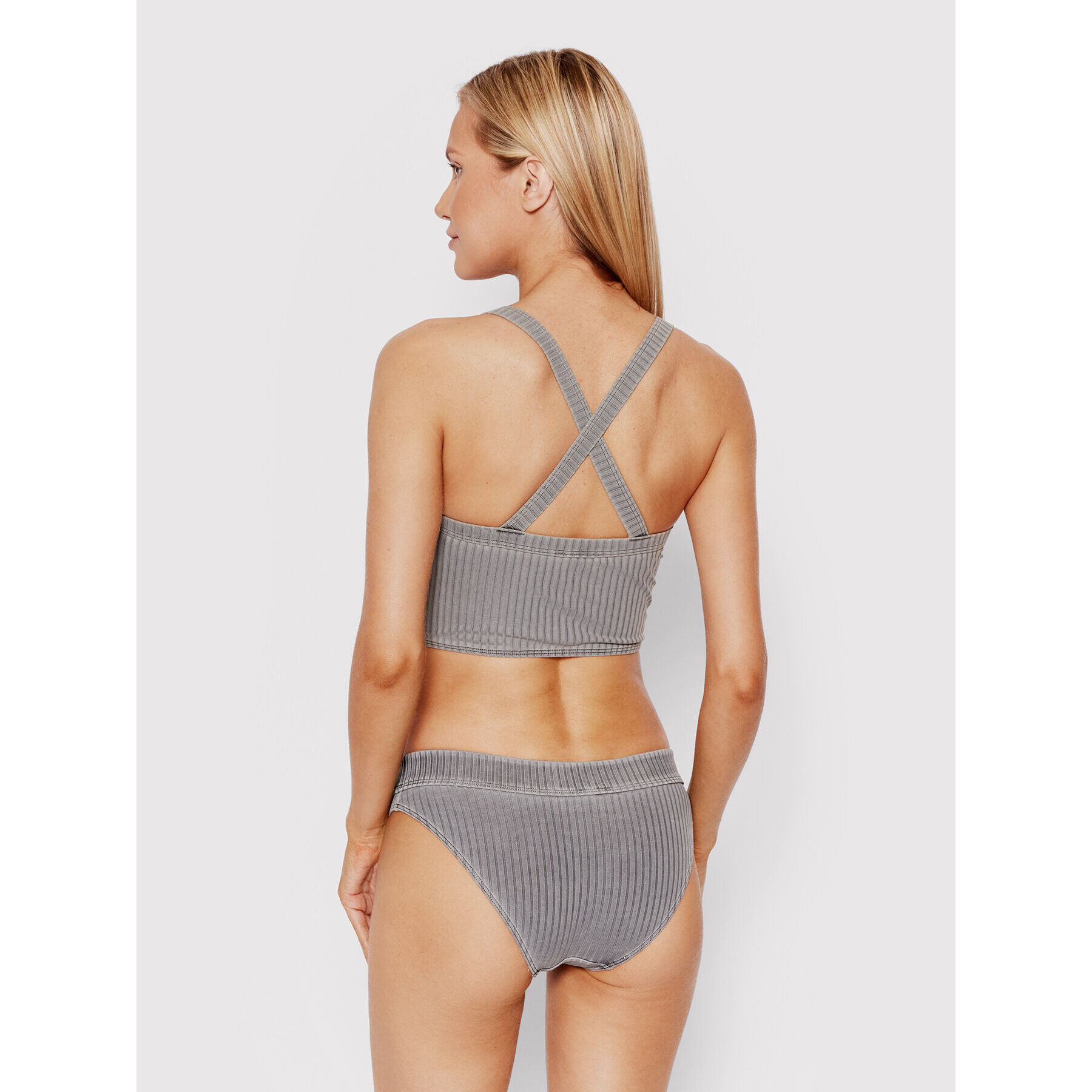 Calvin Klein Swimwear Vrchní část bikin KW0KW01744 Šedá - Pepit.cz