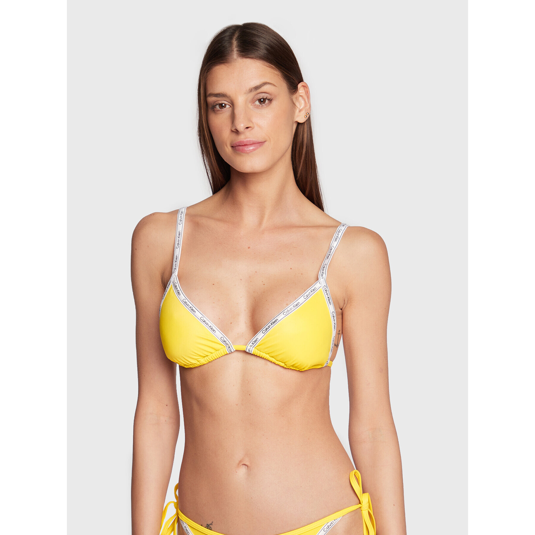 Calvin Klein Swimwear Vrchní část bikin KW0KW01945 Žlutá - Pepit.cz