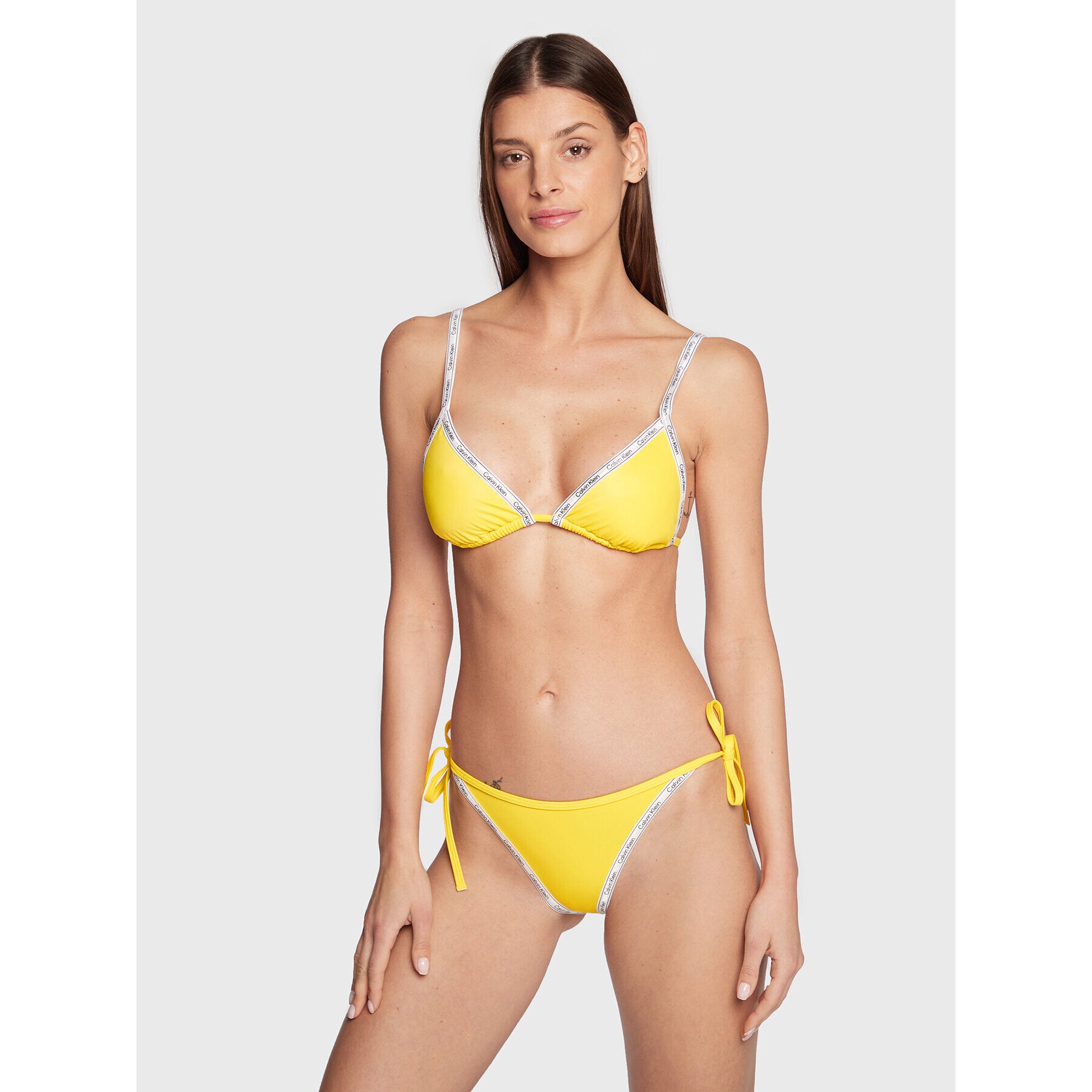 Calvin Klein Swimwear Vrchní část bikin KW0KW01945 Žlutá - Pepit.cz