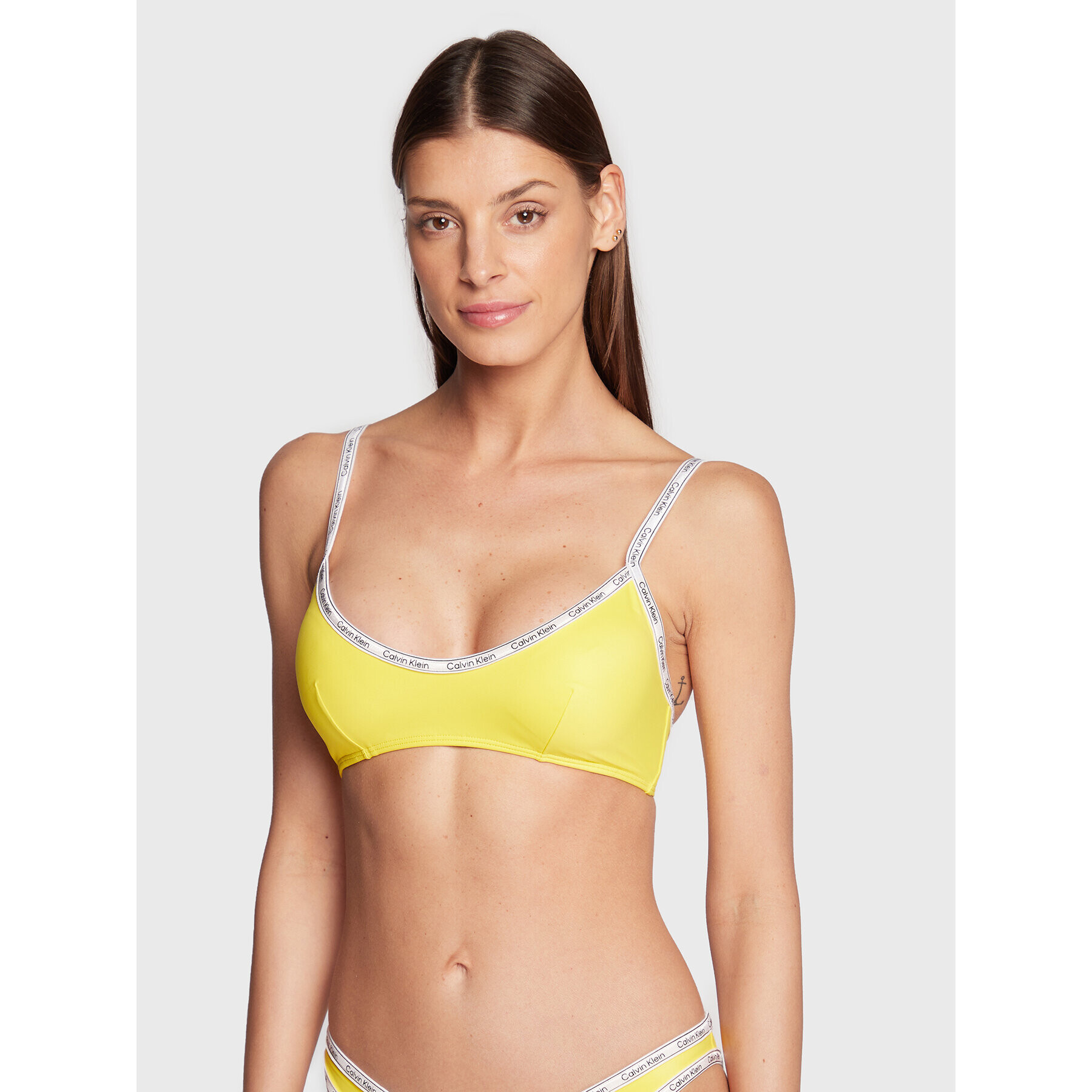 Calvin Klein Swimwear Vrchní část bikin KW0KW01946 Žlutá - Pepit.cz