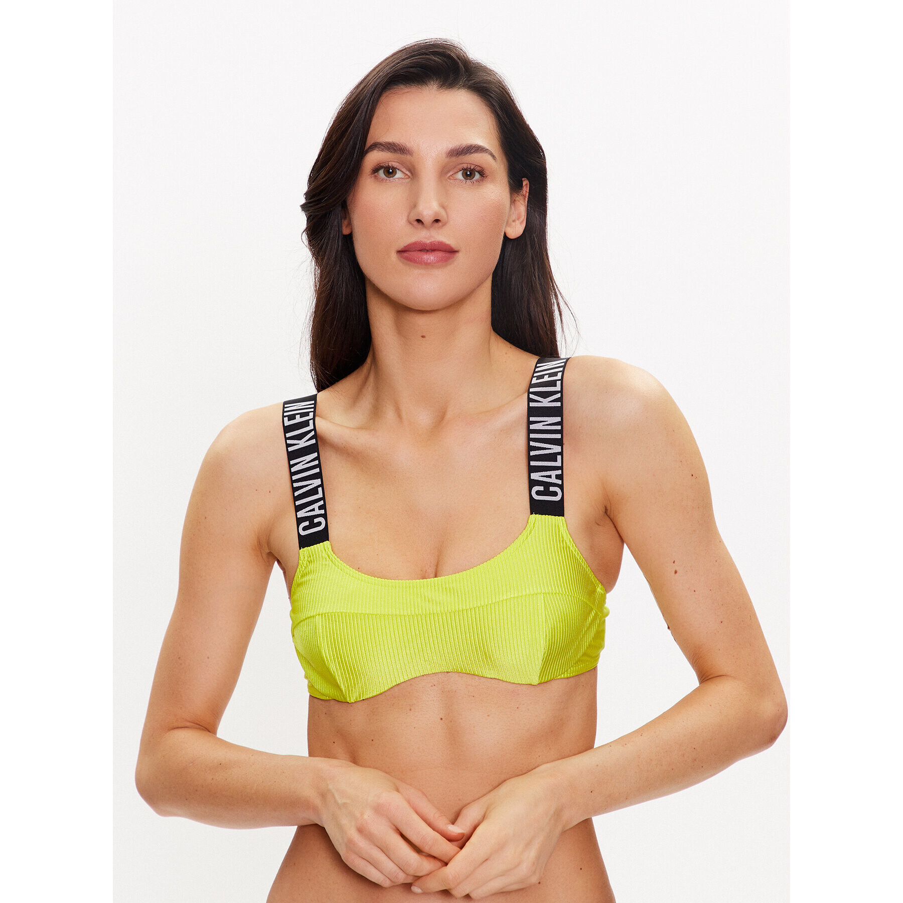 Calvin Klein Swimwear Vrchní část bikin KW0KW01968 Žlutá - Pepit.cz