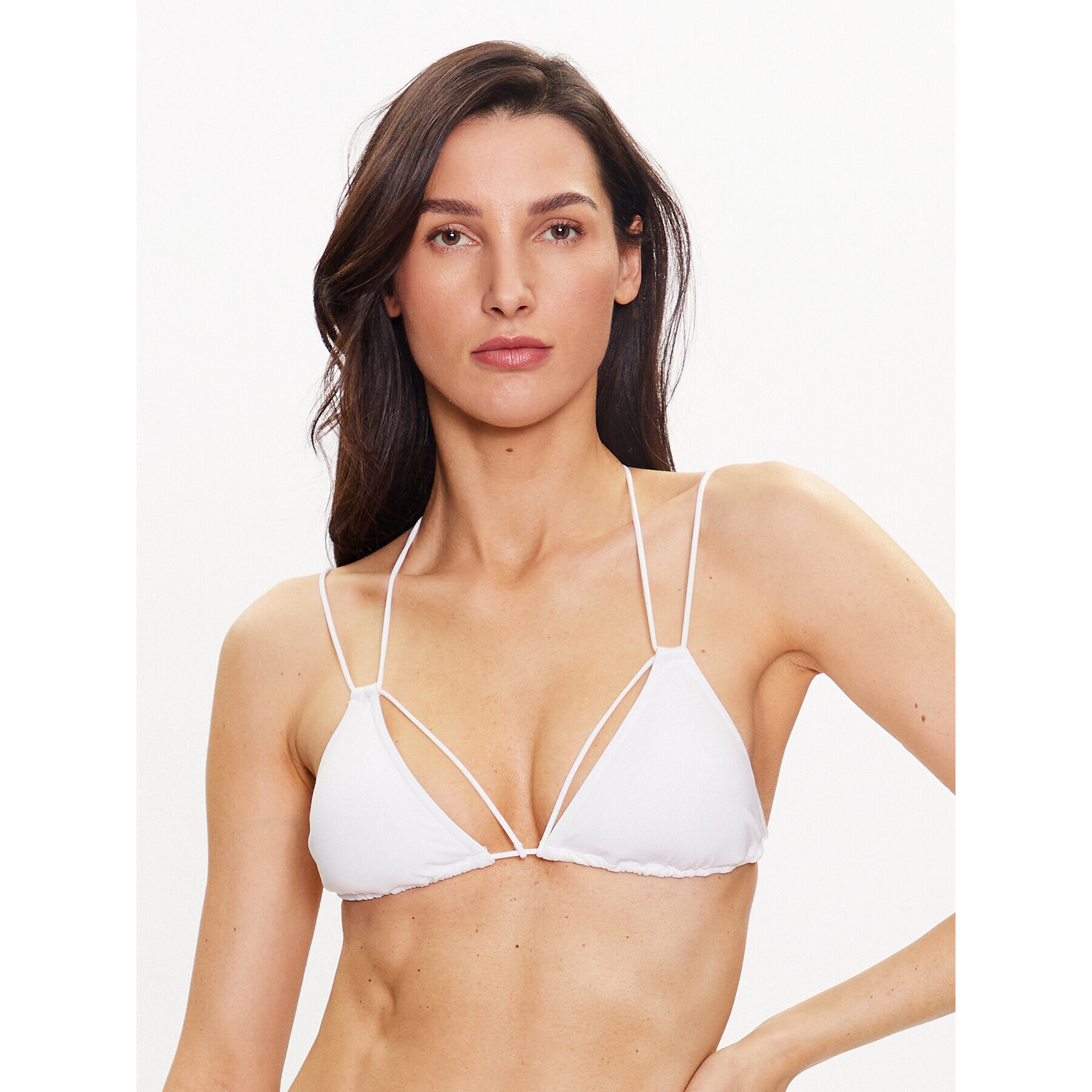 Calvin Klein Swimwear Vrchní část bikin KW0KW02023 Bílá - Pepit.cz