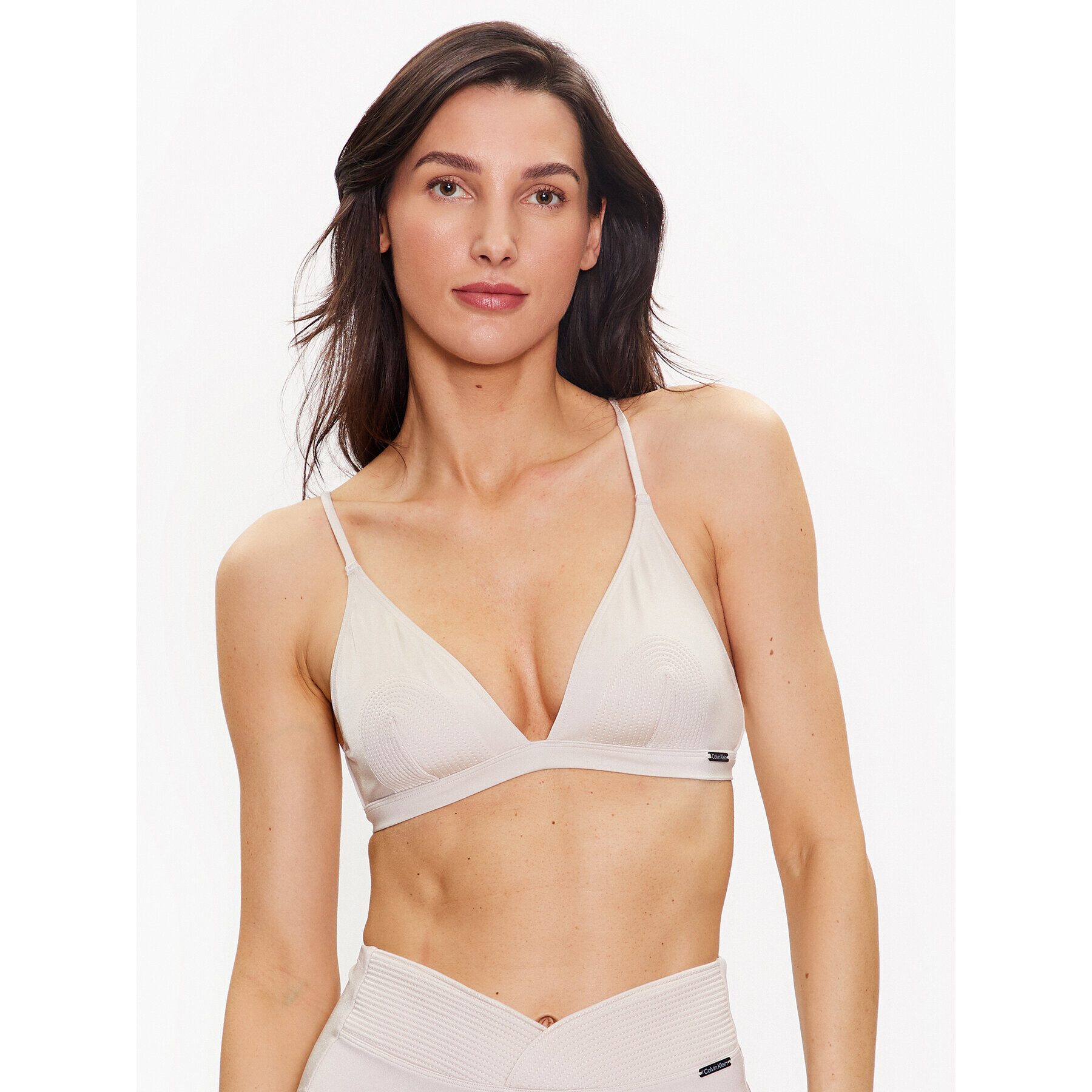 Calvin Klein Swimwear Vrchní část bikin KW0KW02143 Béžová - Pepit.cz