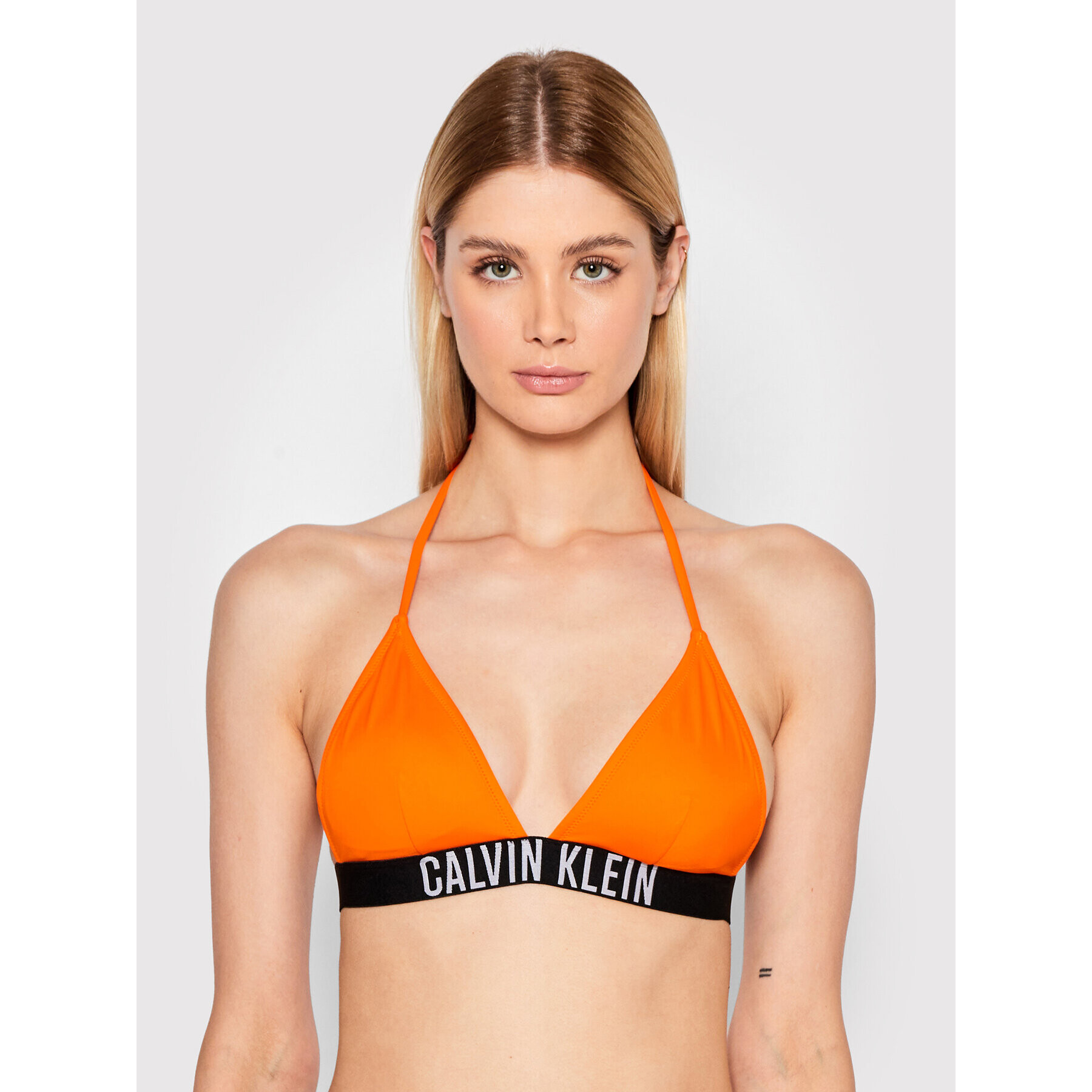 Calvin Klein Swimwear Vrchní část bikin Triangle KW0KW01850 Oranžová - Pepit.cz