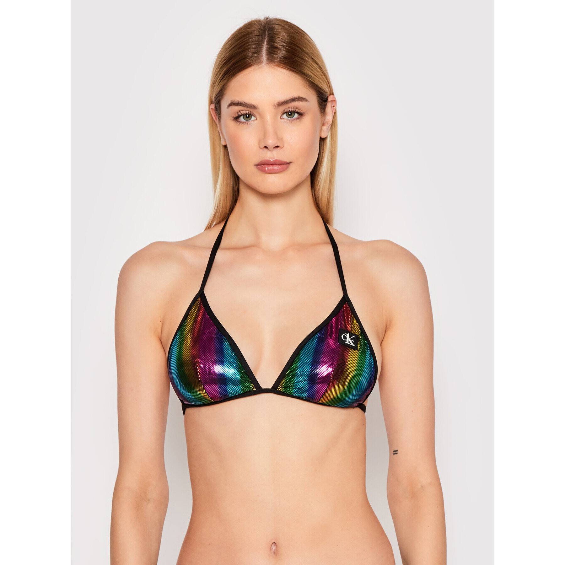 Calvin Klein Swimwear Vrchní část bikin Triangle Rp-Print KW0KW01840 Barevná - Pepit.cz