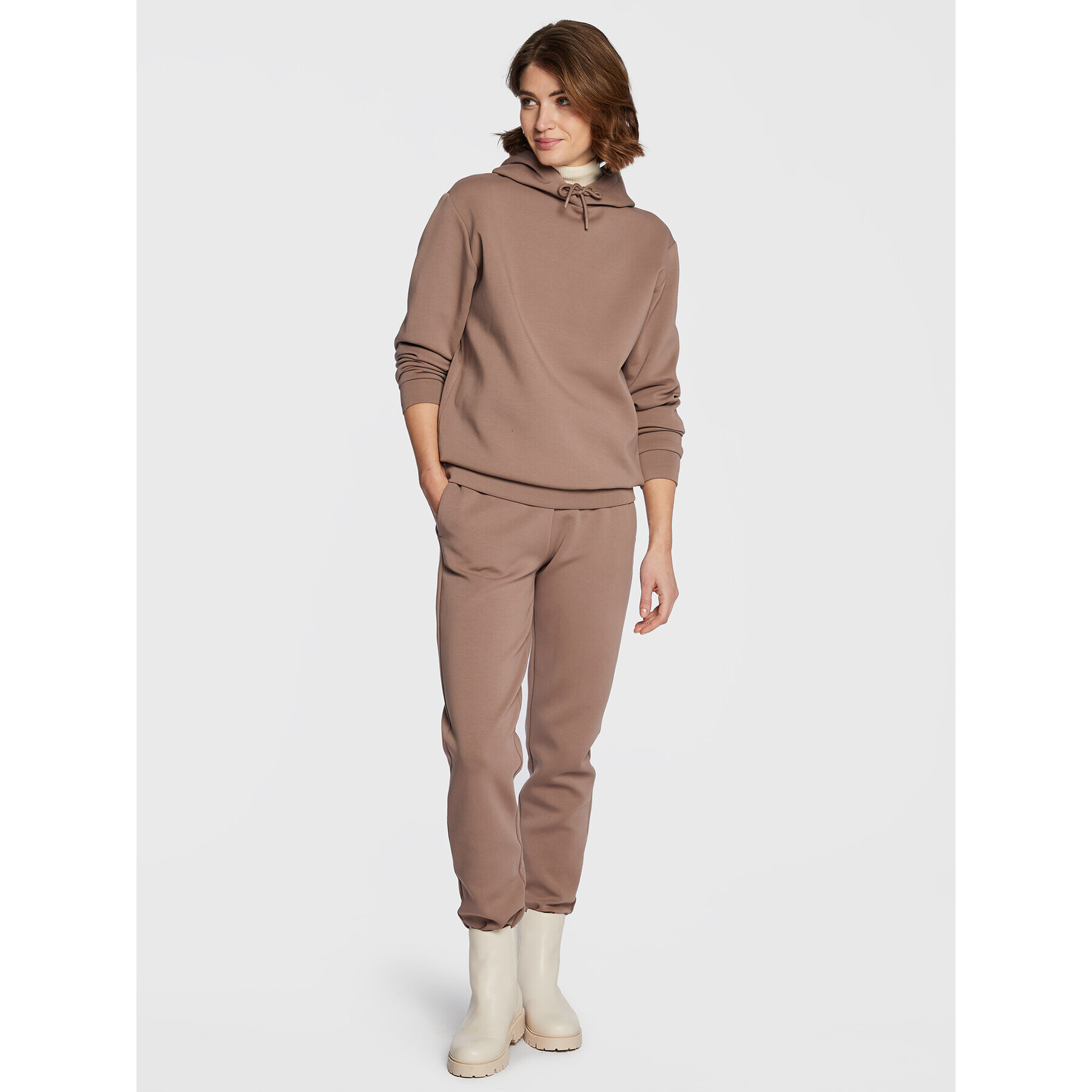 Calvin Klein Teplákové kalhoty Minimal Logo K20K204964 Hnědá Regular Fit - Pepit.cz