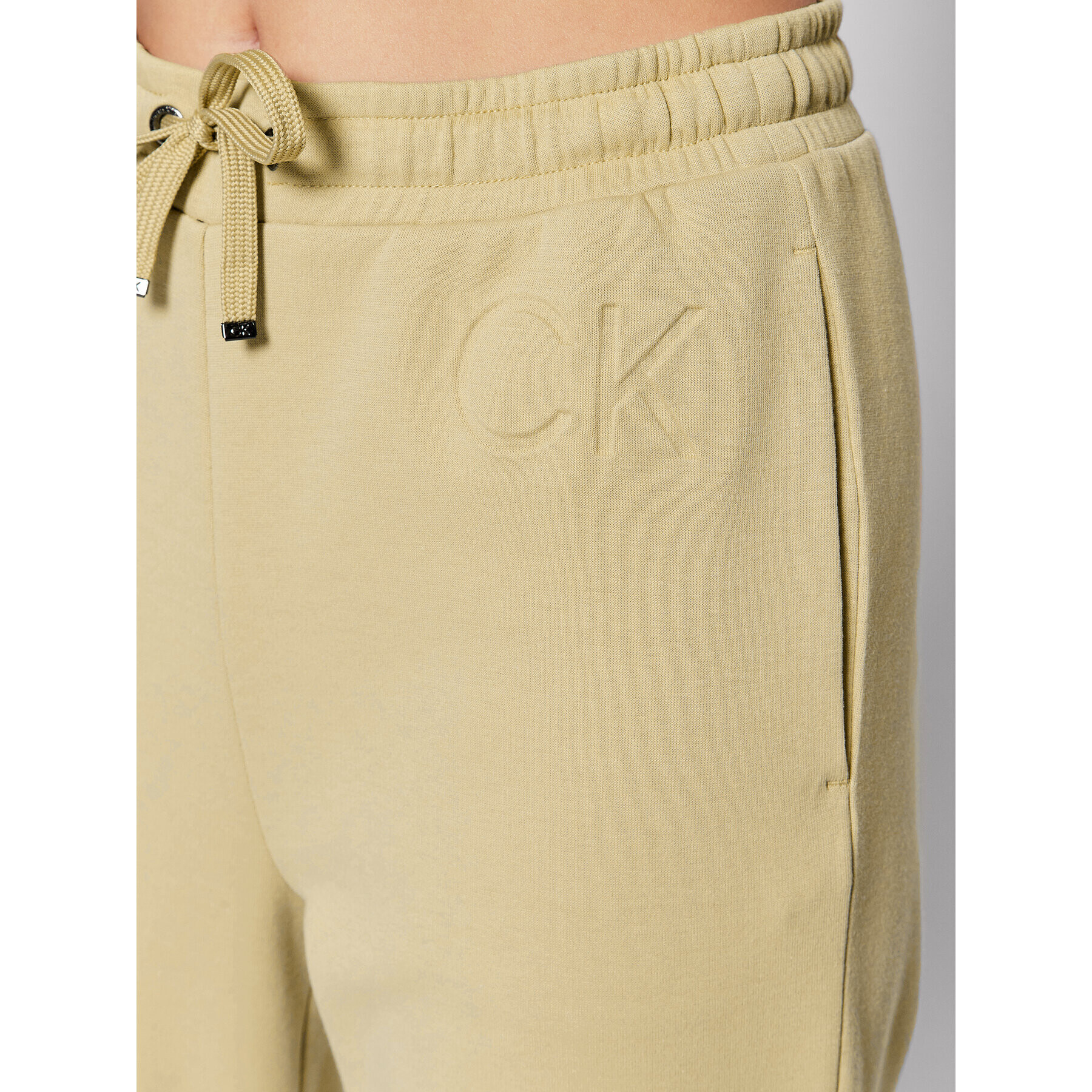 Calvin Klein Teplákové kalhoty Modern Hybrid K20K203492 Béžová Regular Fit - Pepit.cz