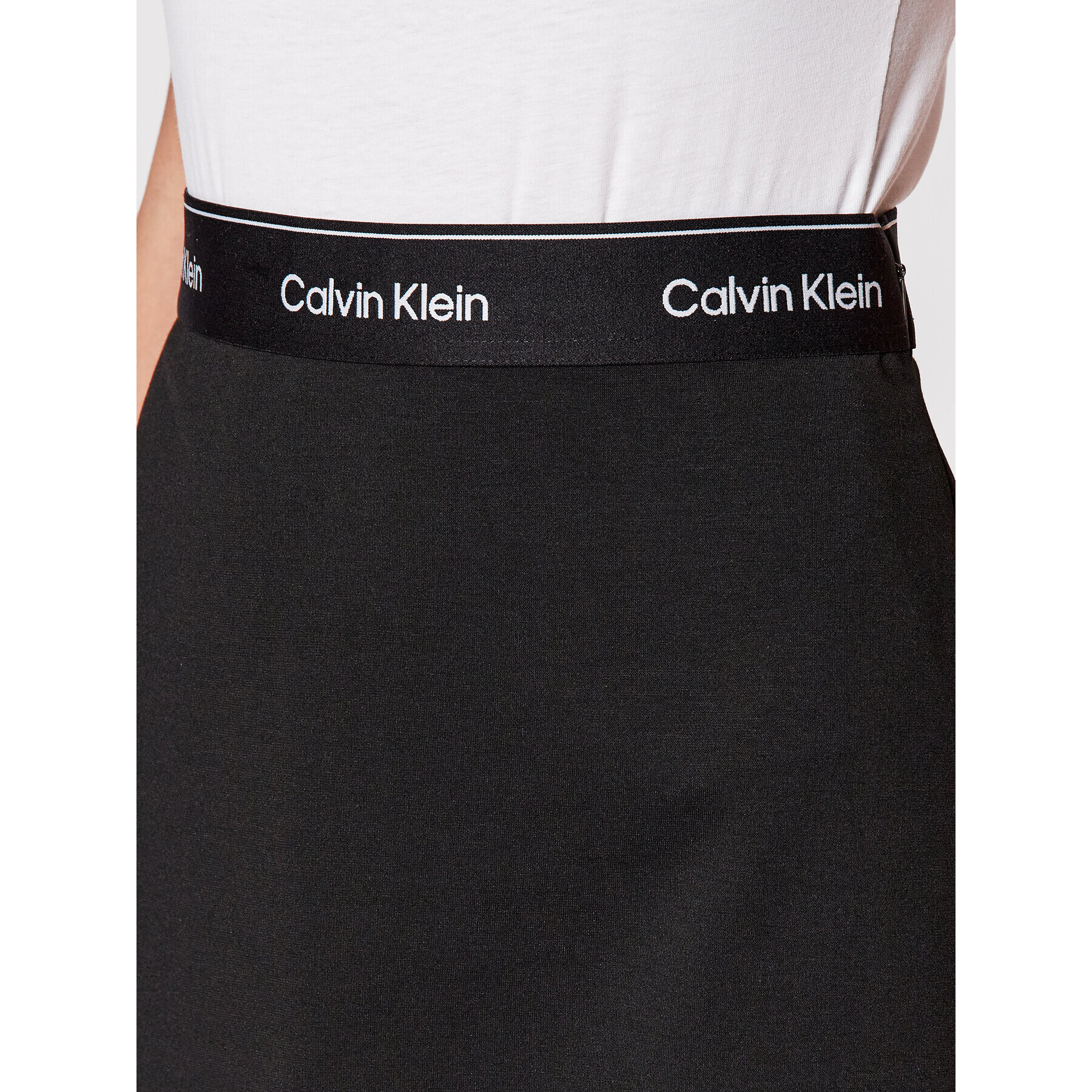 Calvin Klein Trapézová sukně Milano K20K203565 Černá Regular Fit - Pepit.cz