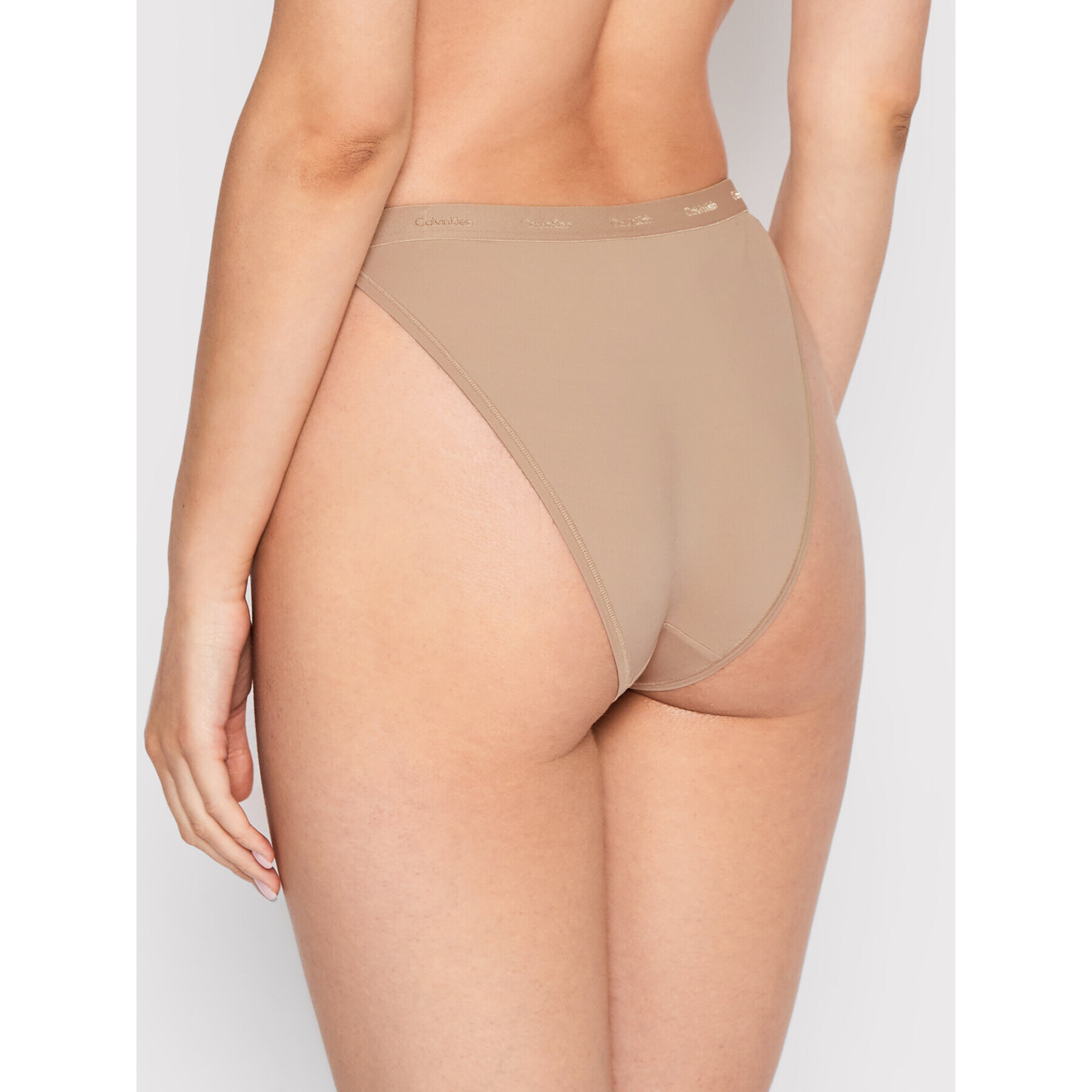 Calvin Klein Underwear Brazilské kalhotky 000QF6760E Béžová - Pepit.cz