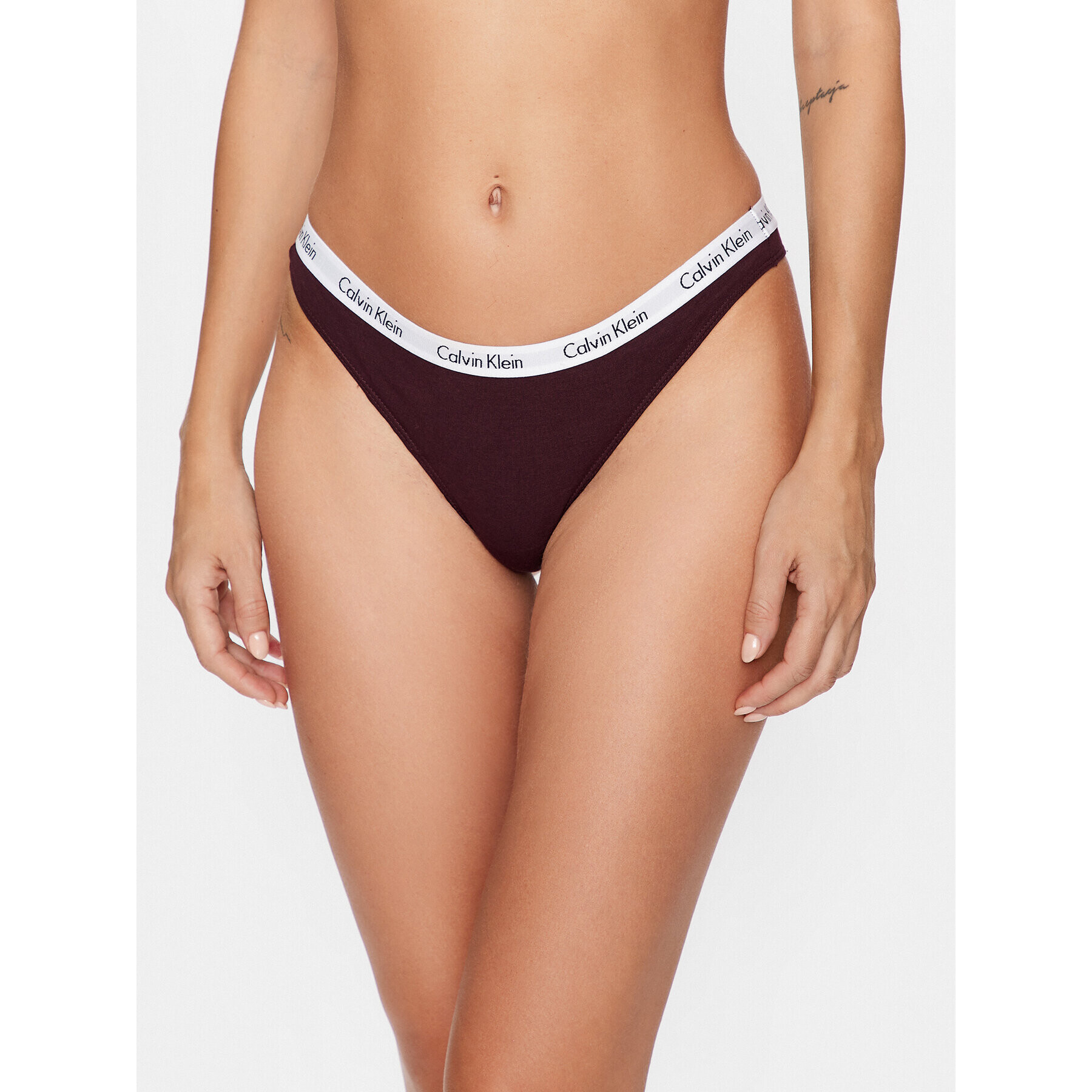 Calvin Klein Underwear Kalhotky string 0000D1617E Bordó - Pepit.cz