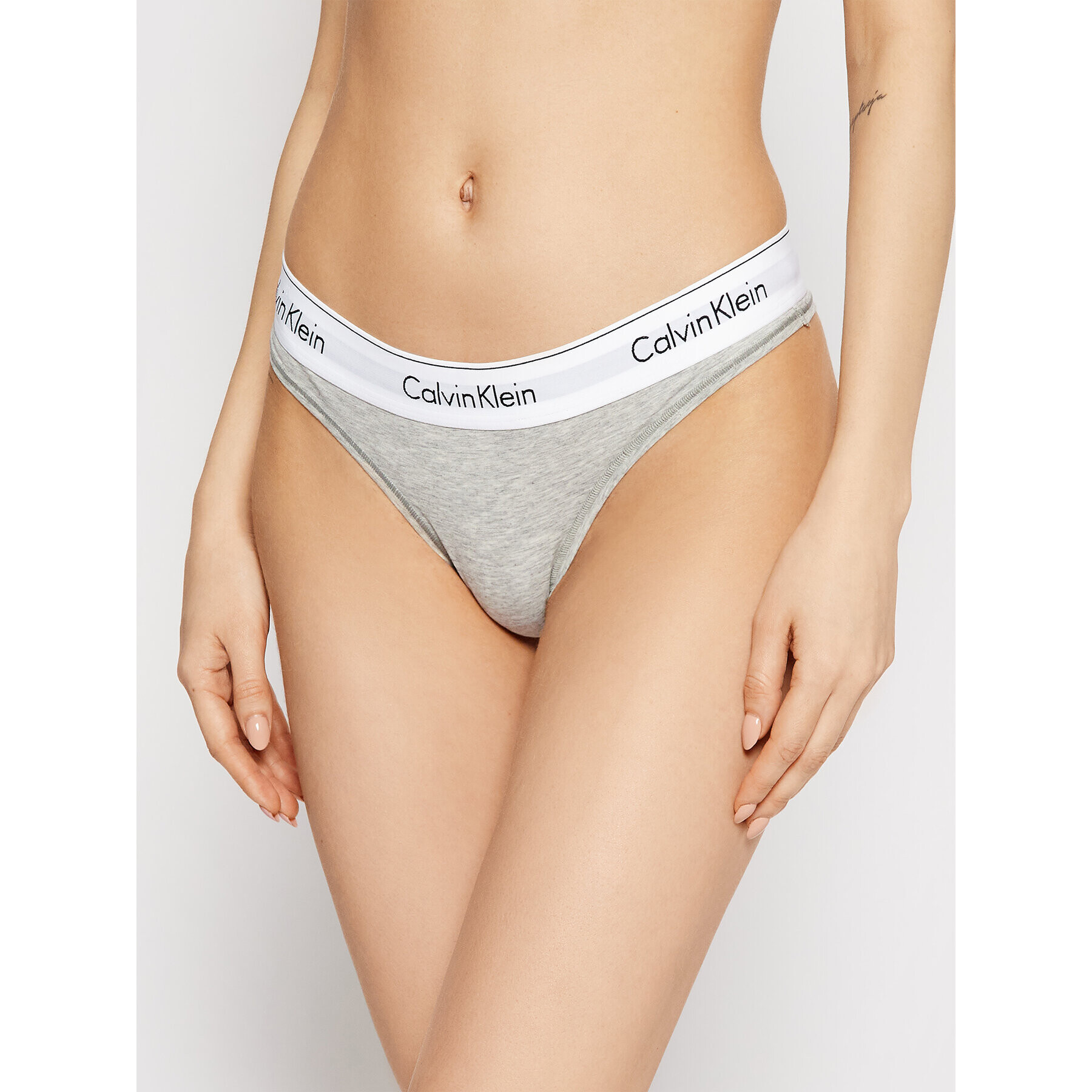 Calvin Klein Underwear Kalhotky string 0000F3786E Šedá - Pepit.cz