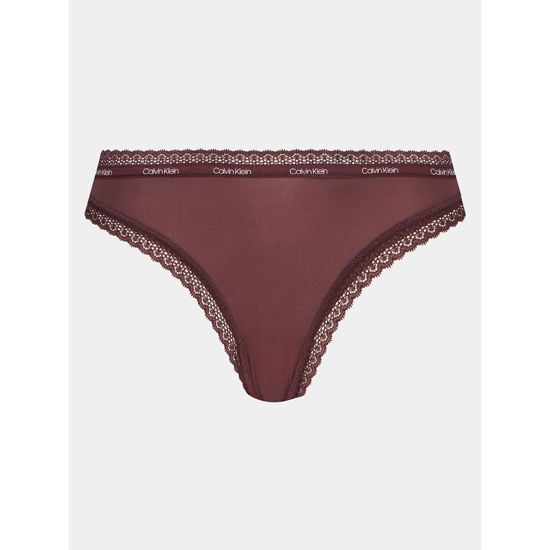 Calvin Klein Underwear Kalhotky string 000QD3763E Bordó - Pepit.cz