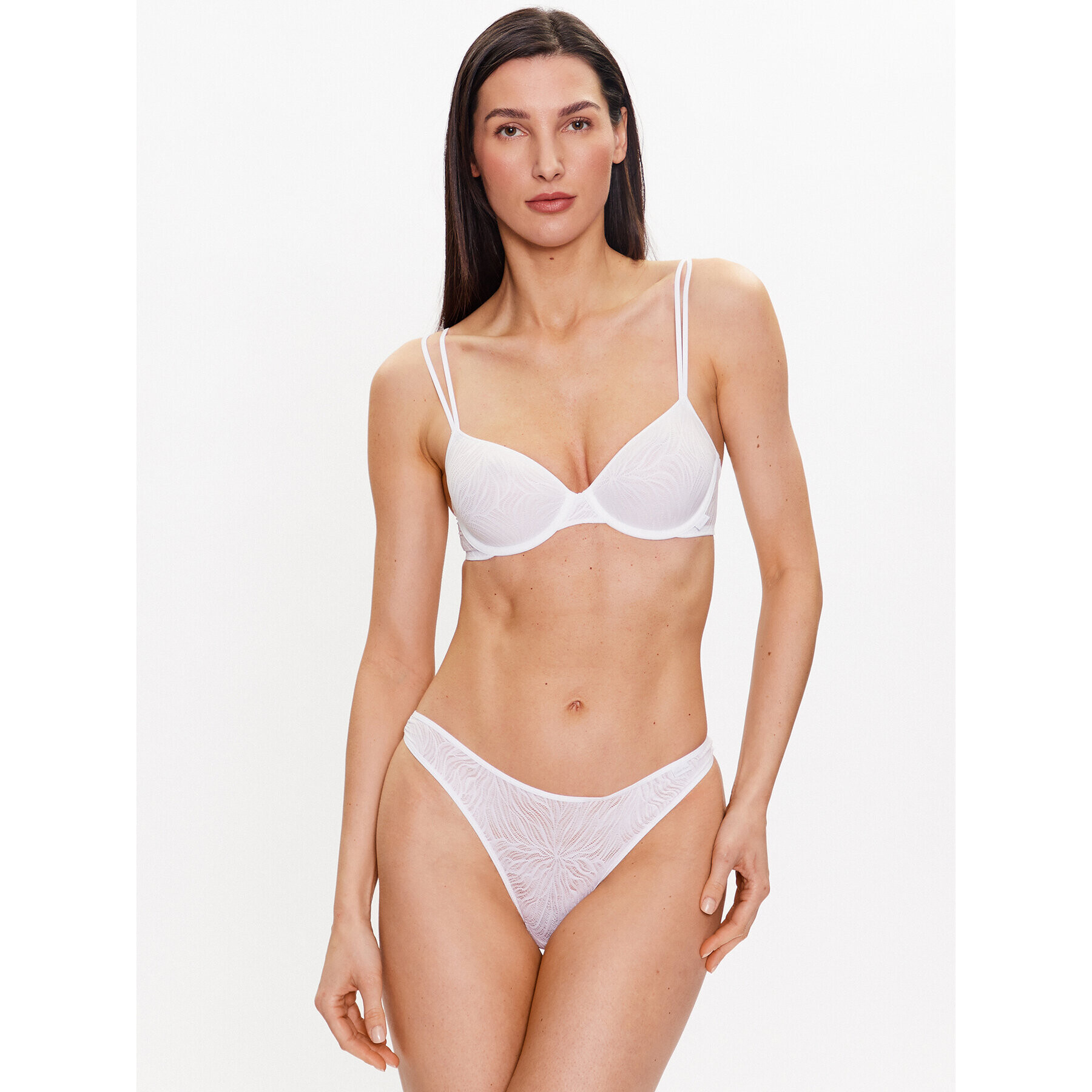 Calvin Klein Underwear Kalhotky string 000QF6878E Bílá - Pepit.cz