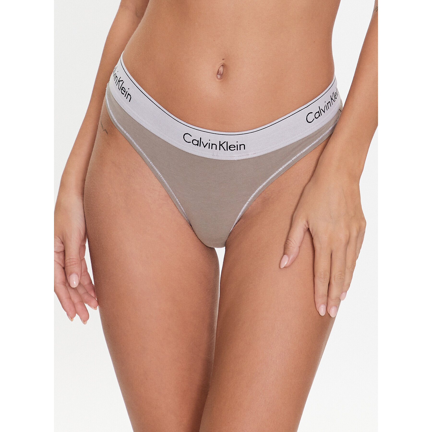 Calvin Klein Underwear Kalhotky string 000QF7208E Béžová - Pepit.cz