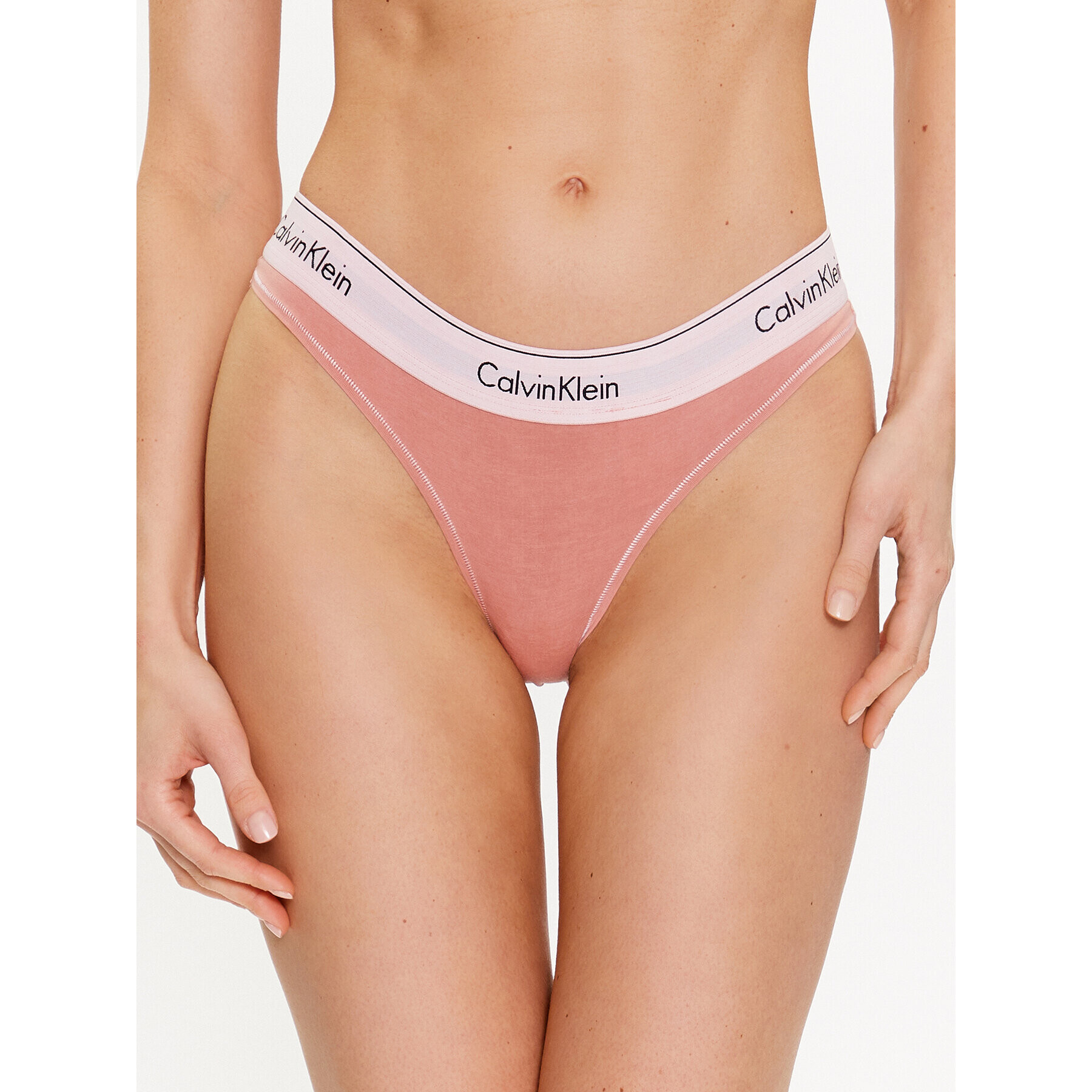 Calvin Klein Underwear Kalhotky string 000QF7208E Růžová - Pepit.cz