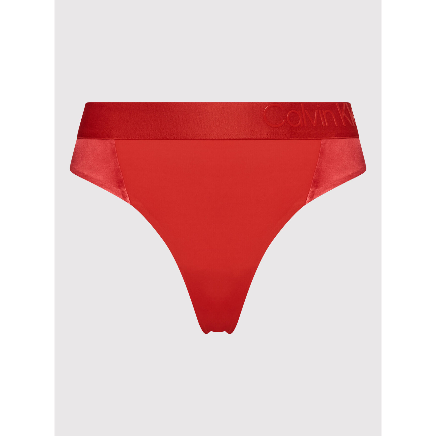 Calvin Klein Underwear Kalhotky string Thong 000QF6666E Červená - Pepit.cz