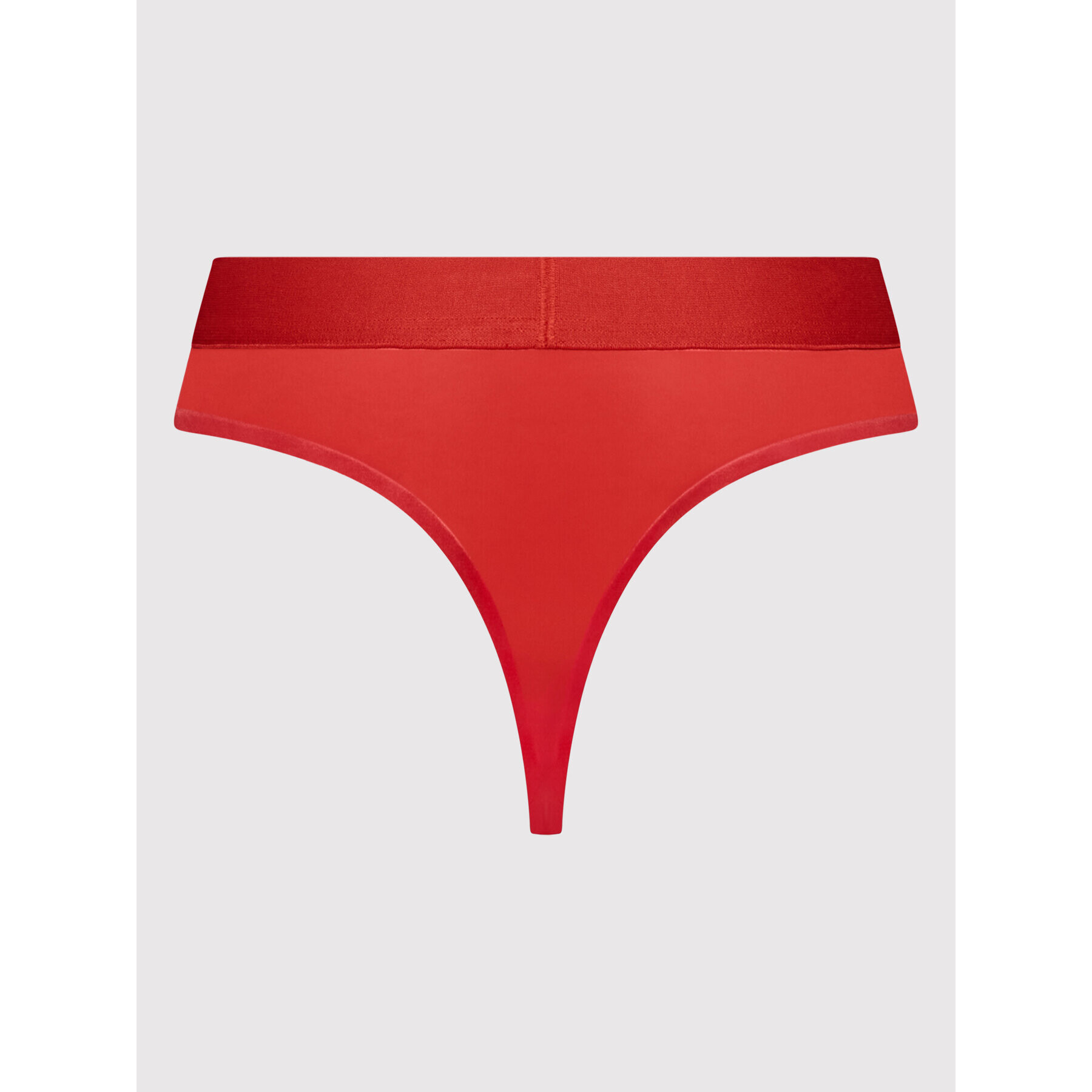 Calvin Klein Underwear Kalhotky string Thong 000QF6666E Červená - Pepit.cz