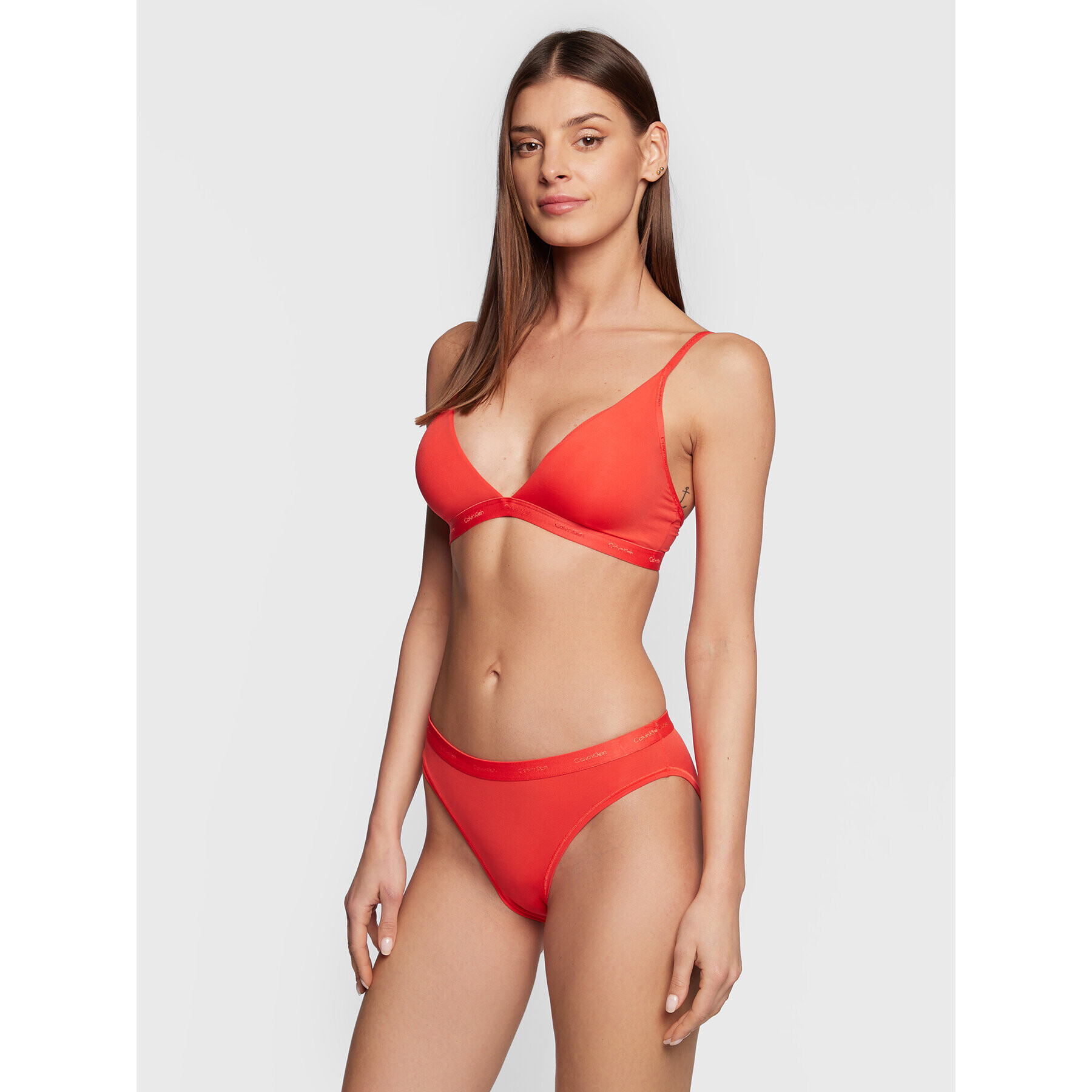 Calvin Klein Underwear Klasické kalhotky 000QF6761E Červená - Pepit.cz