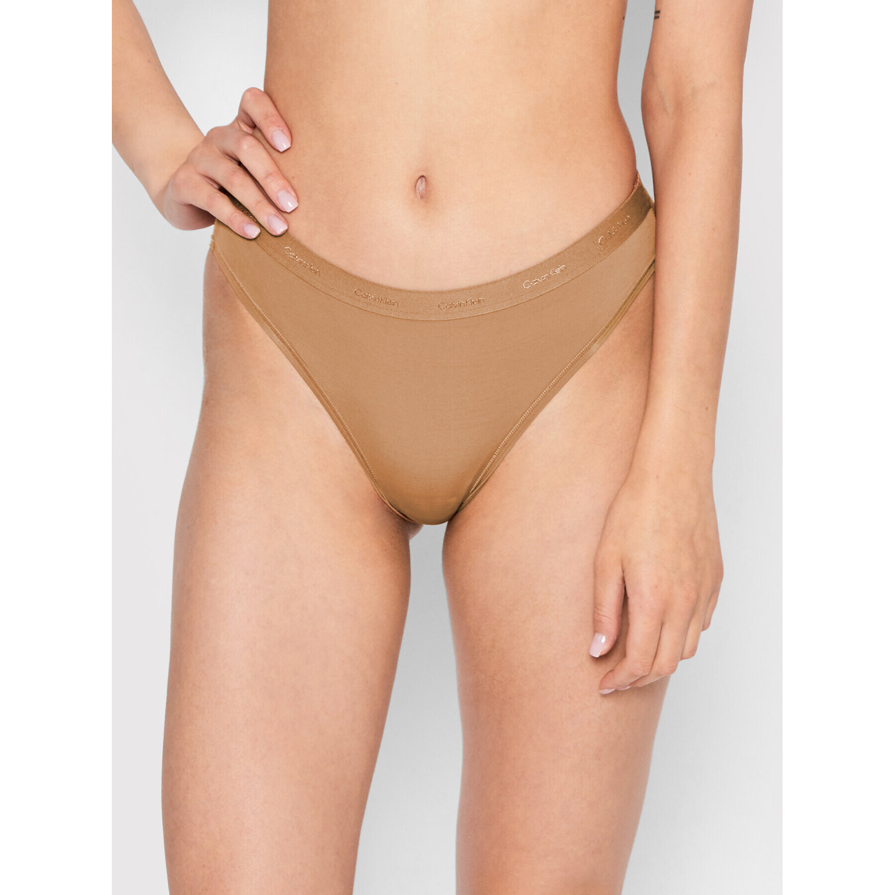 Calvin Klein Underwear Klasické kalhotky 000QF6761E Hnědá - Pepit.cz