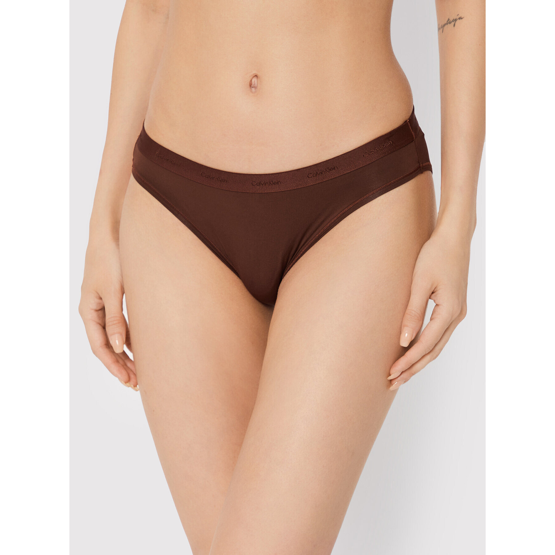 Calvin Klein Underwear Klasické kalhotky 000QF6761E Hnědá - Pepit.cz