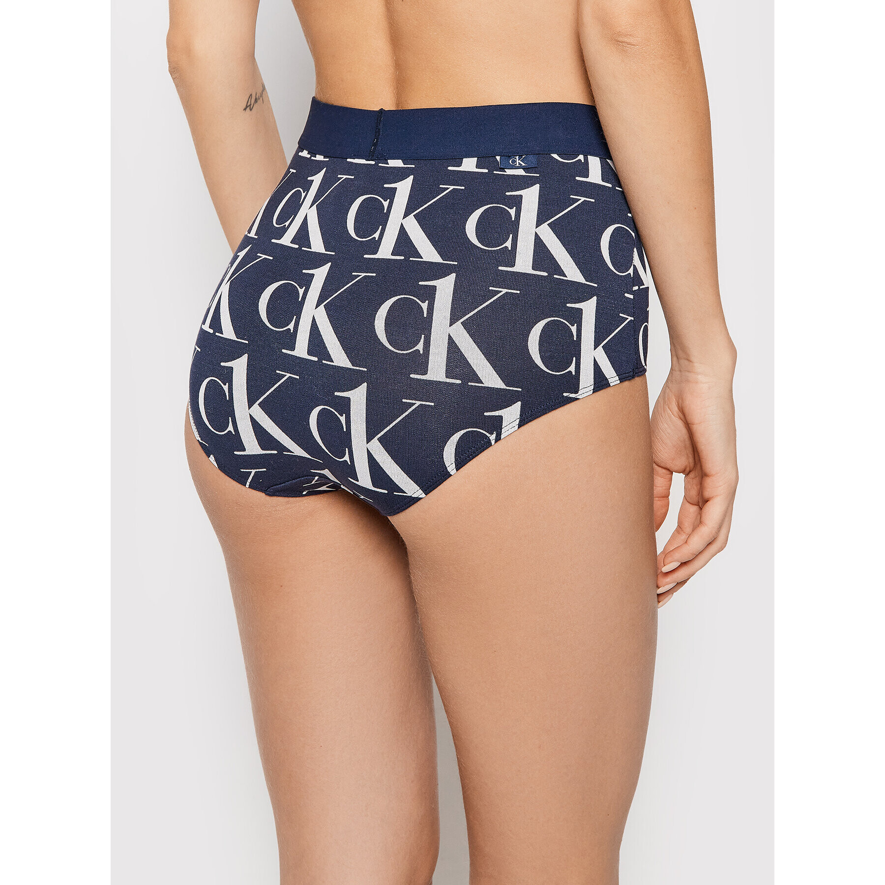 Calvin Klein Underwear Klasické kalhotky s vysokým pasem High Waisted 000QF6672E Tmavomodrá - Pepit.cz