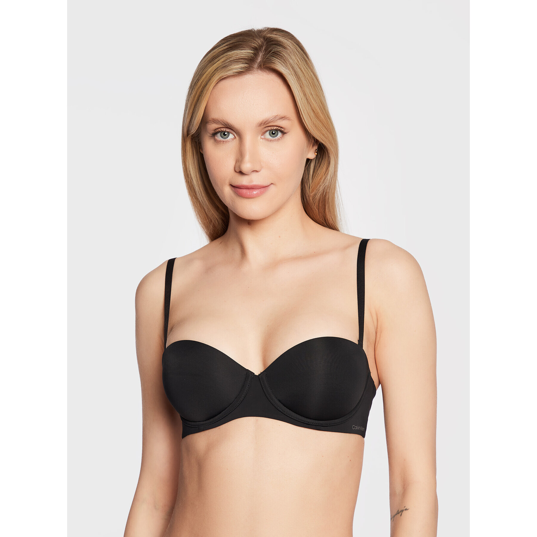 Calvin Klein Underwear Podprsenka Bardot 000QF5677E Černá - Pepit.cz