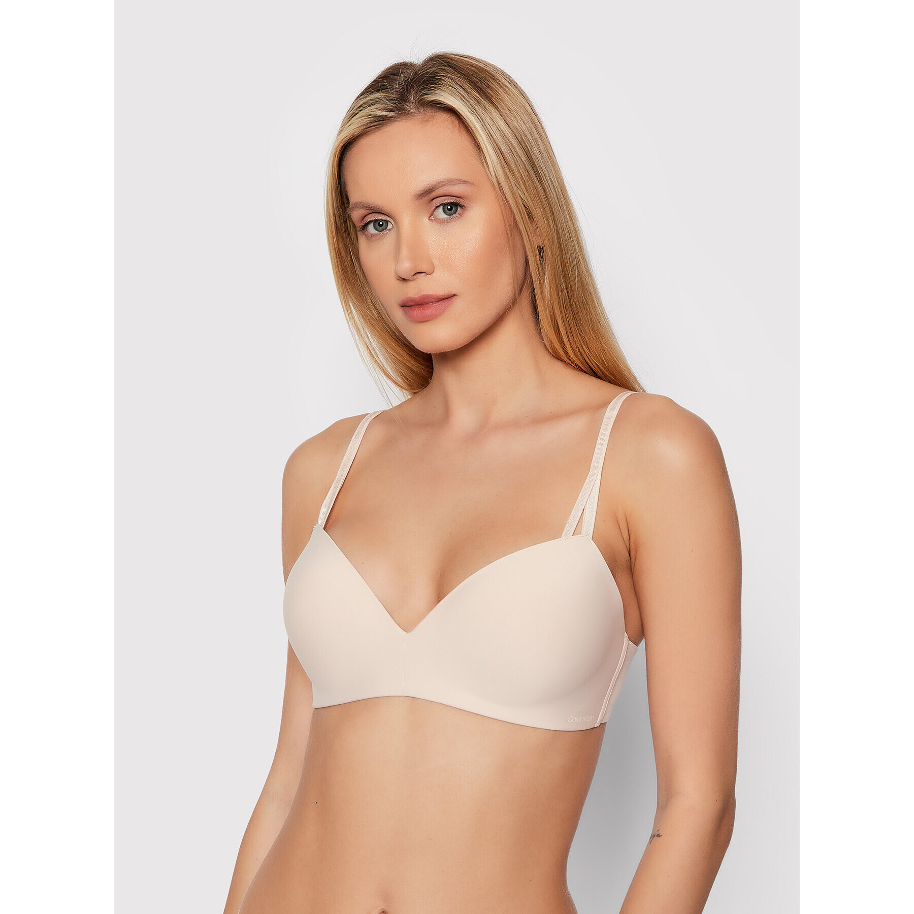 Calvin Klein Underwear Podprsenka bez kostic 000QF6017E Béžová - Pepit.cz